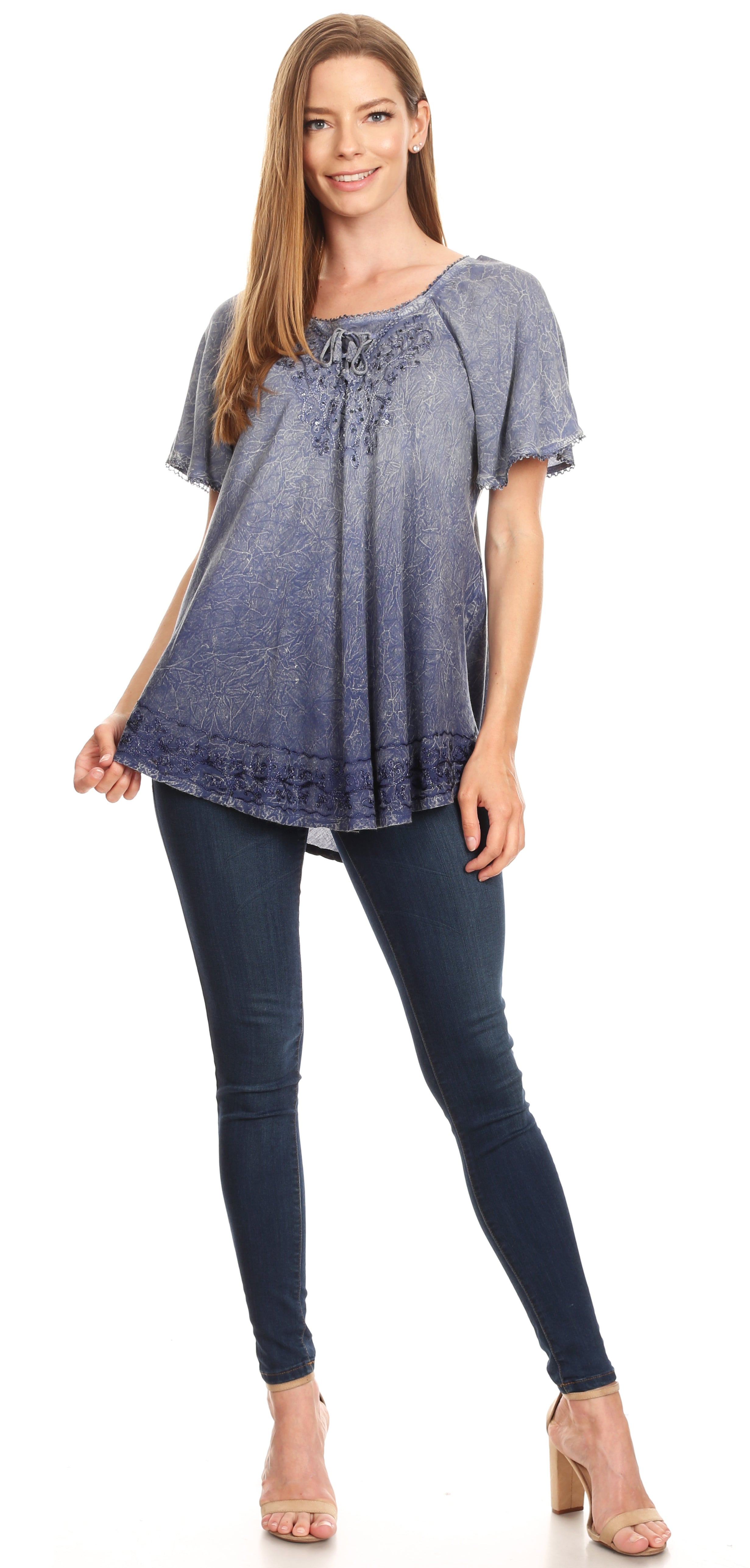 Blue Lace Shirt