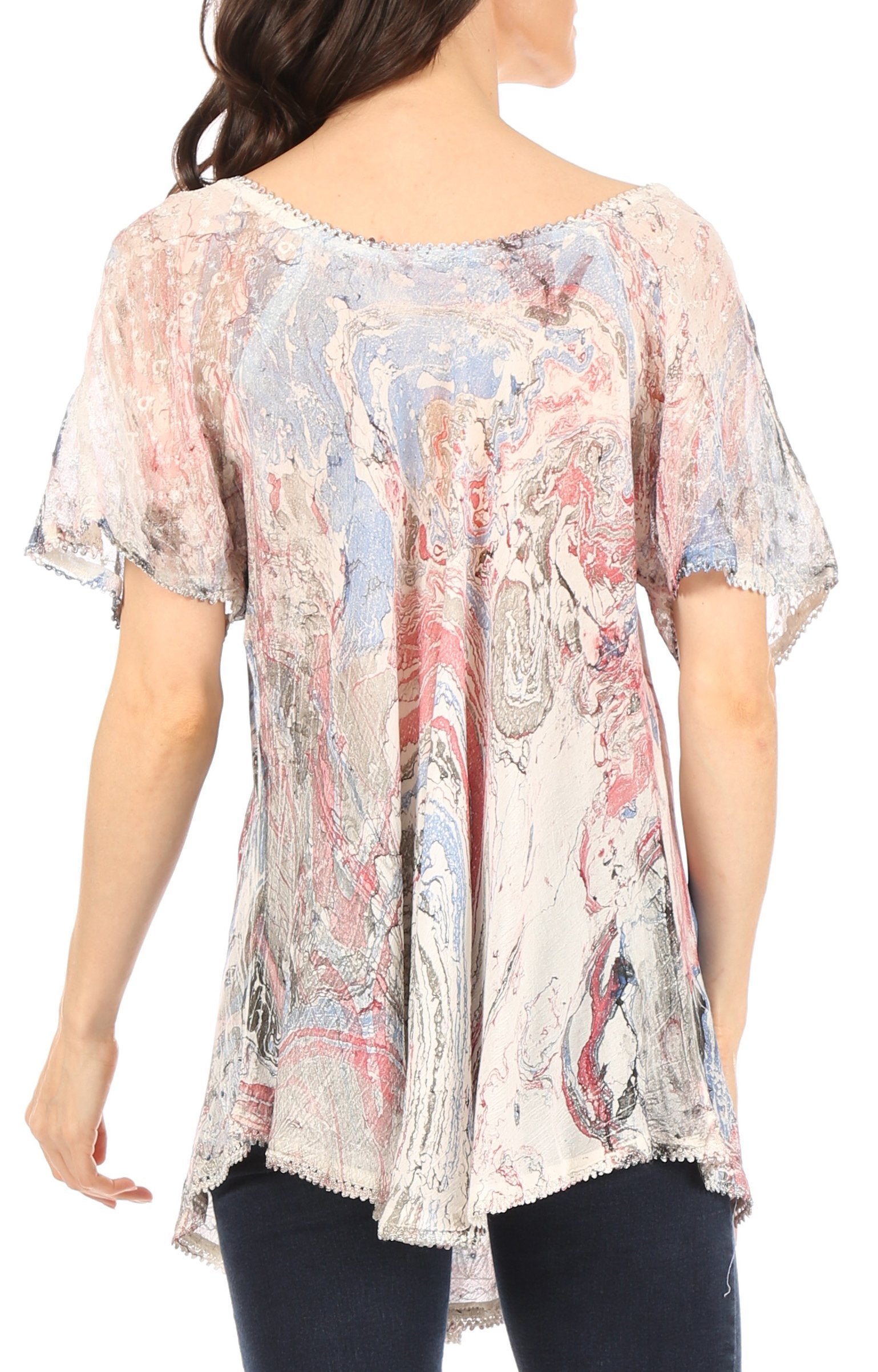 peach shirt