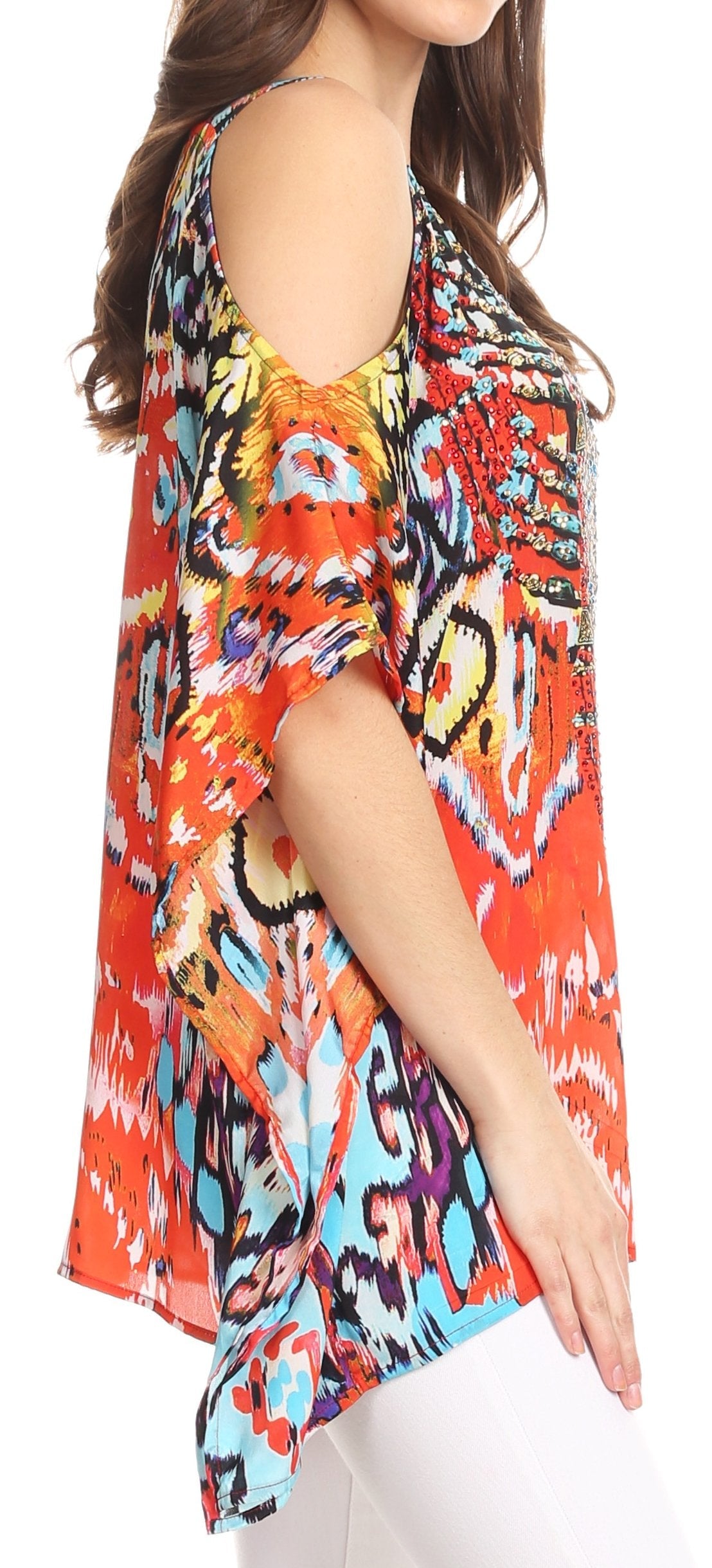Sakkas Saanvi Printed Kaftan Top