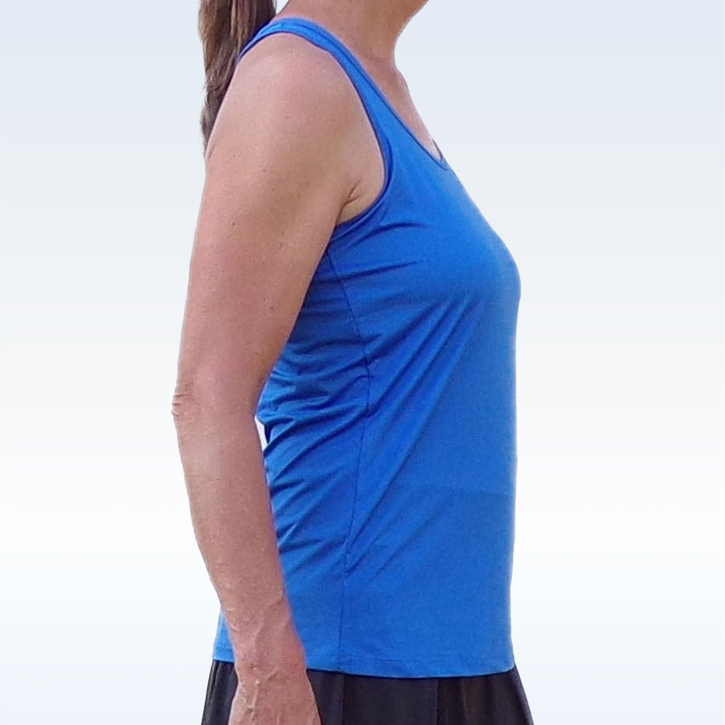 Pickleball Bella Racerback Tank Royal Blue