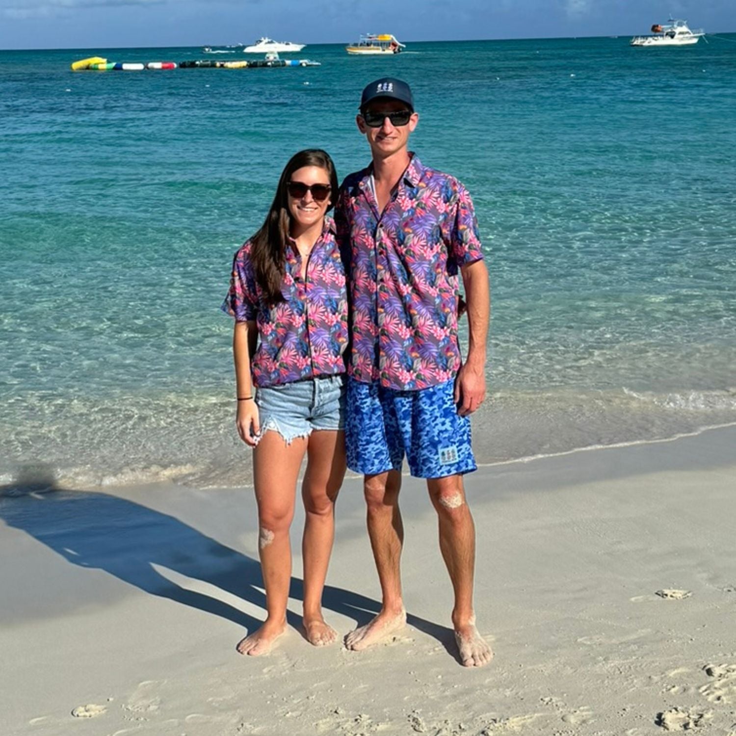 Super Stretch Vacation Palms Hawaiian Shirt