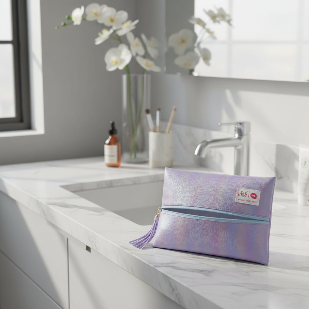 Purple Makeup Junkie Bags