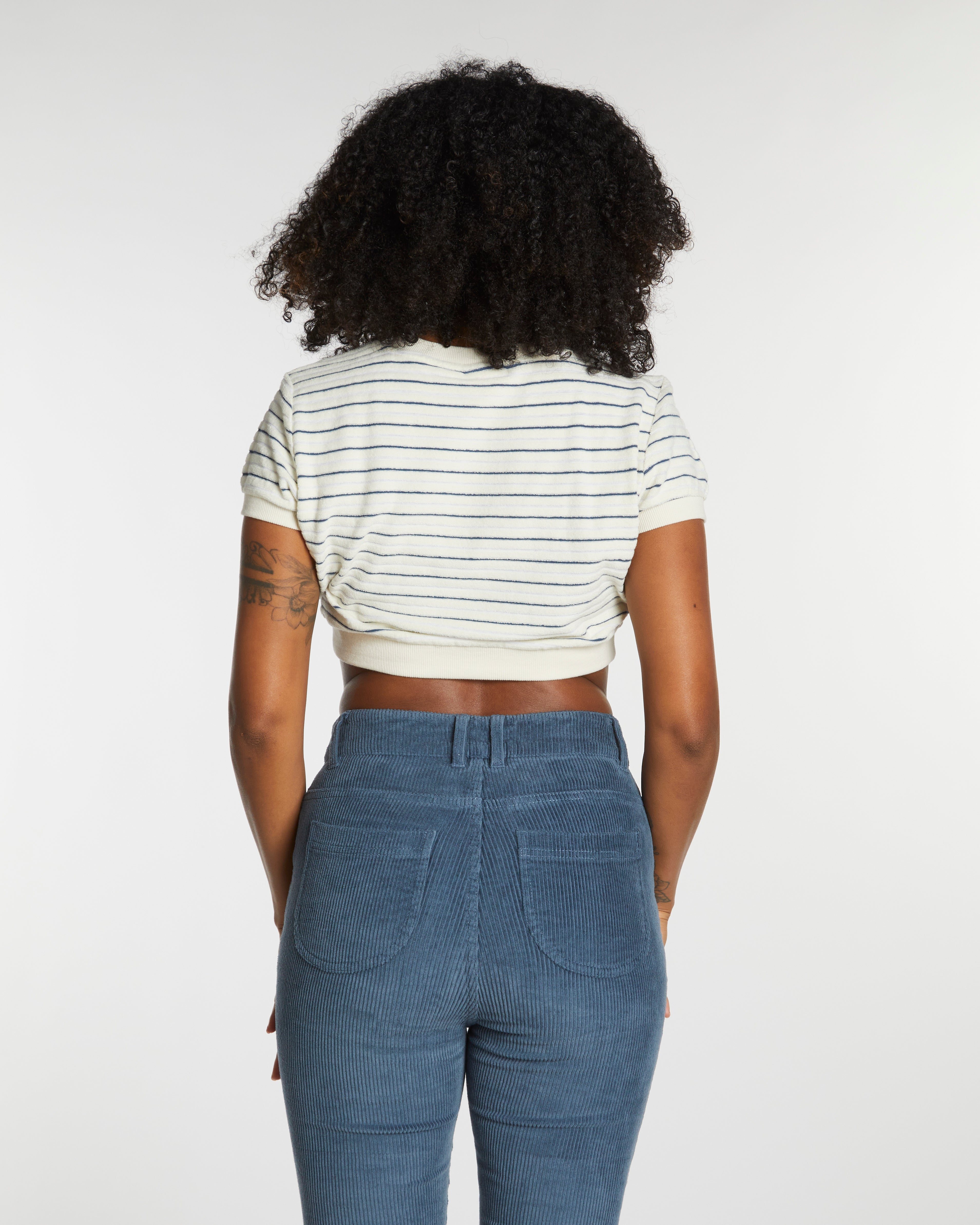 Hammies Women's Terry Tee (Cream/Navy)