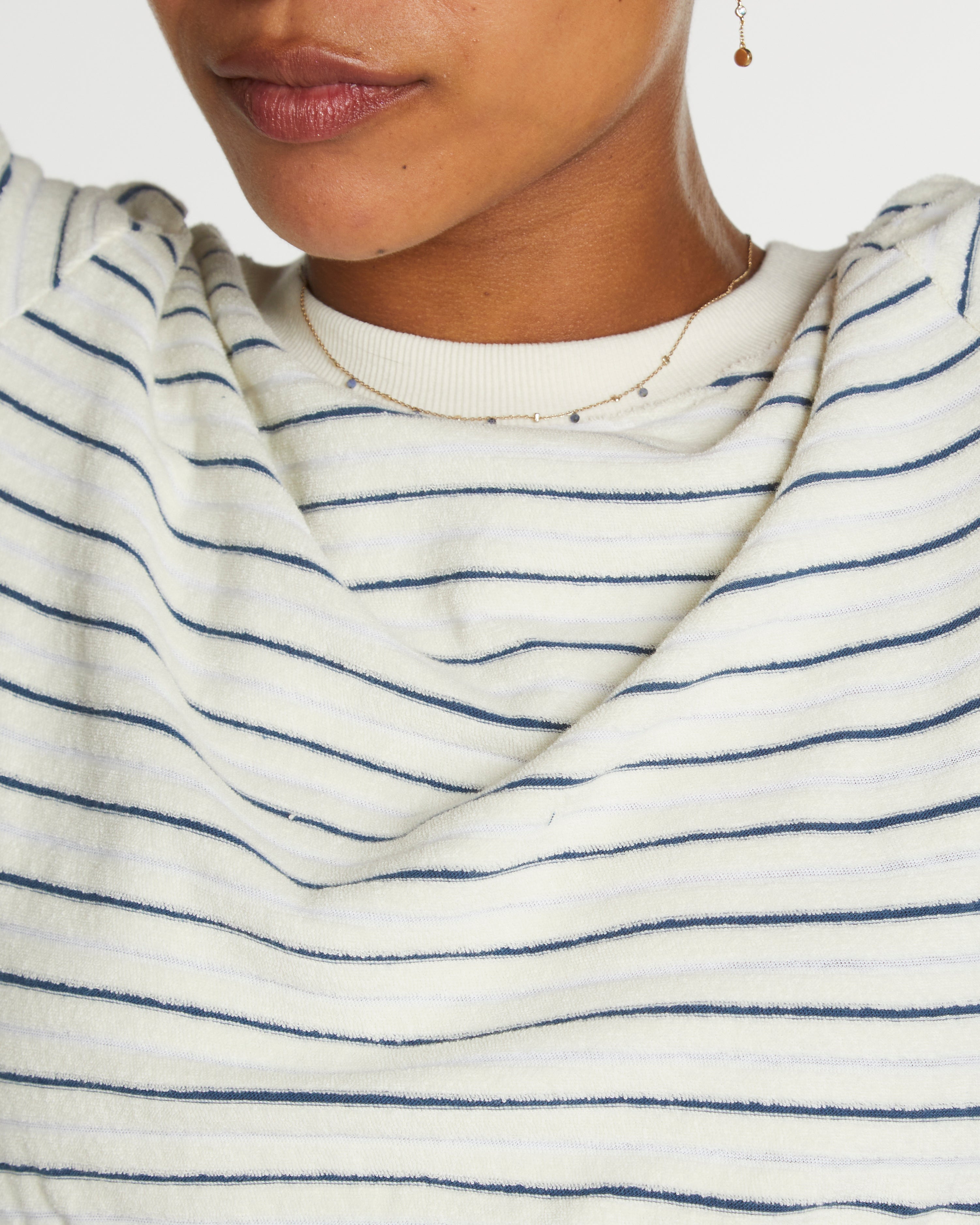 Hammies Women's Terry Tee (Cream/Navy)
