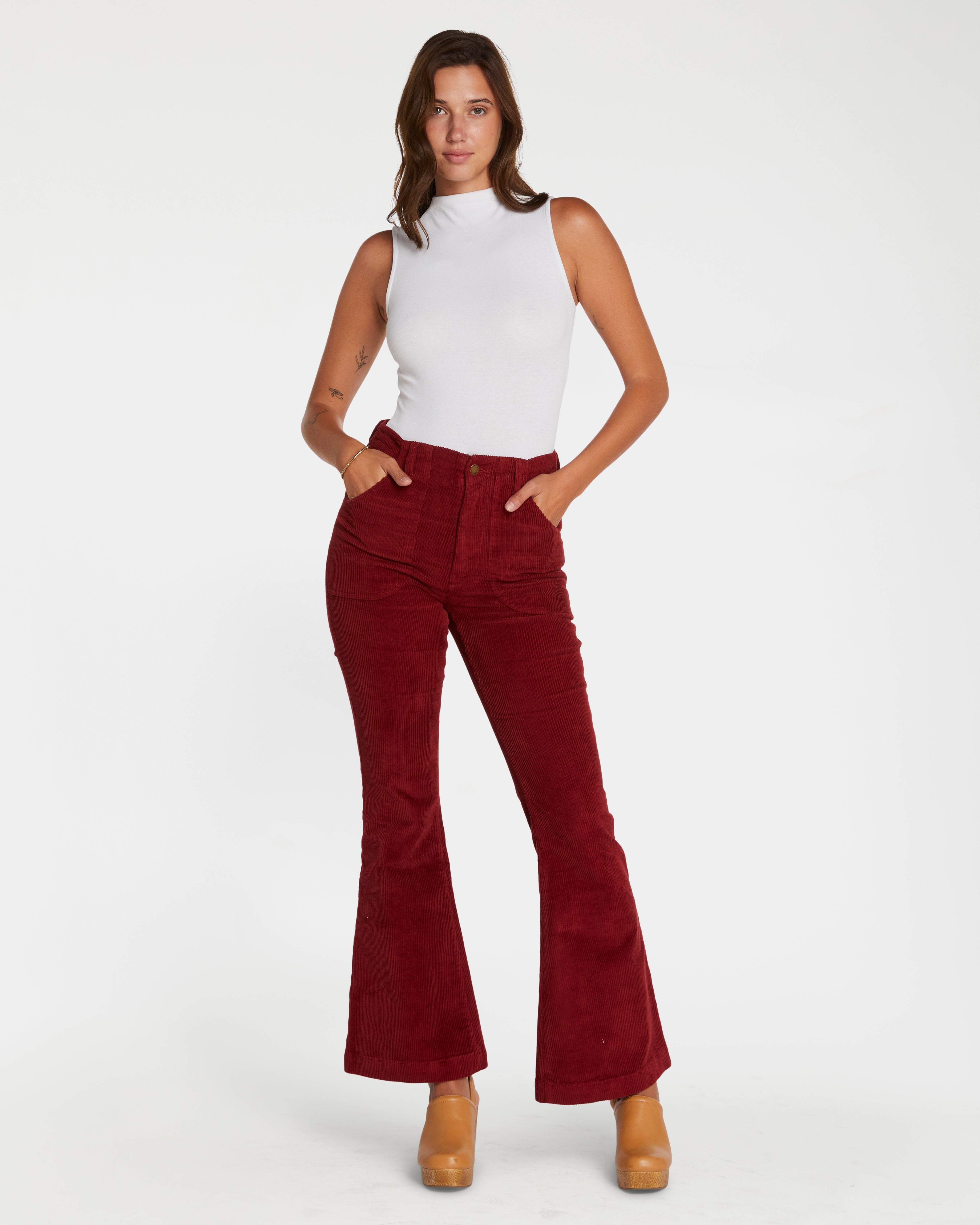 Hammies Women's Bell Bottom (Burgundy)