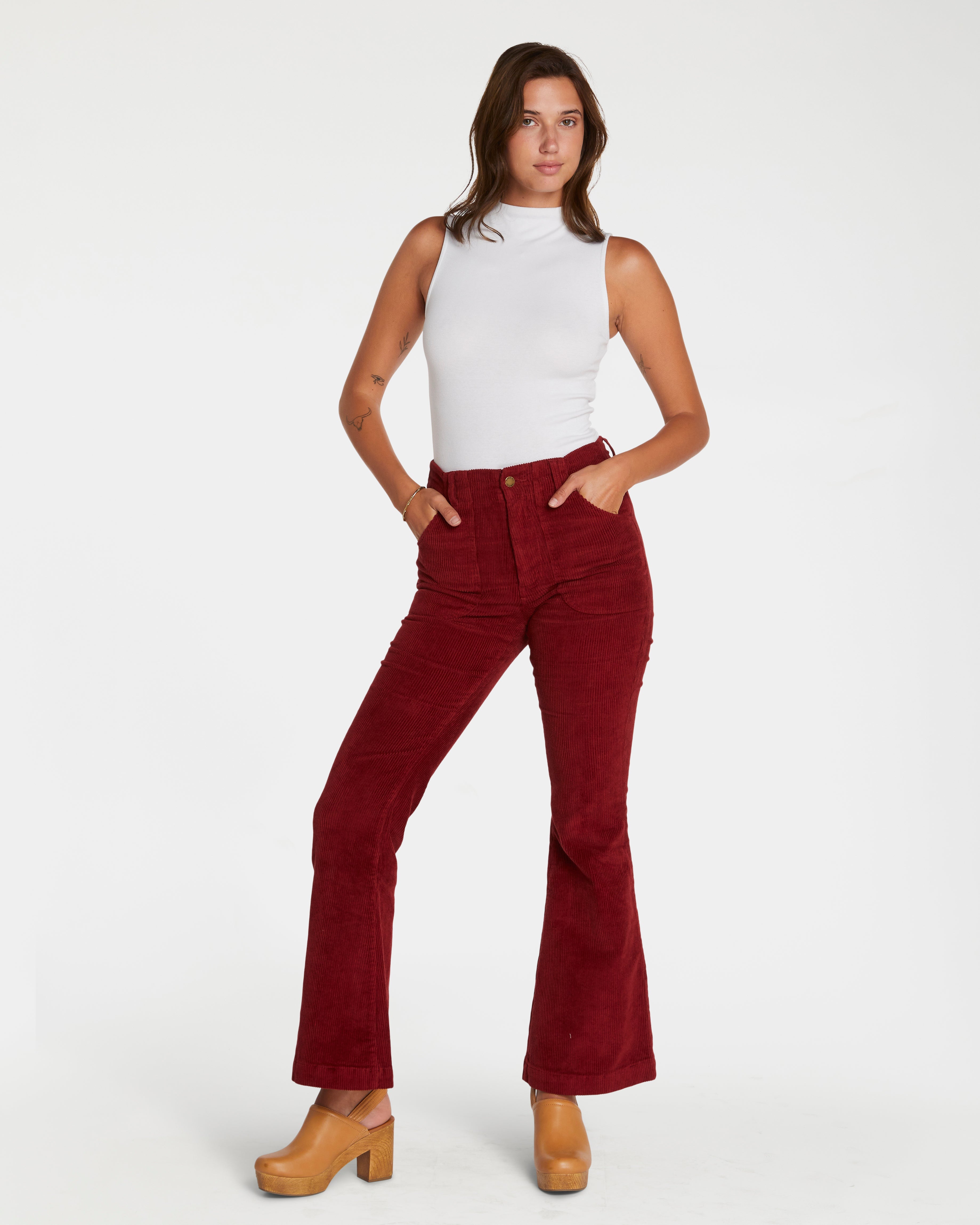 Hammies Women's Bell Bottom (Burgundy)