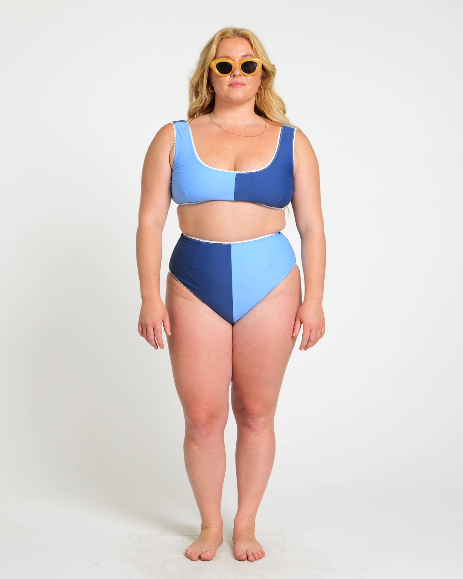 Hammies Two-Tone Bikini (Blue Poppy/Navy)