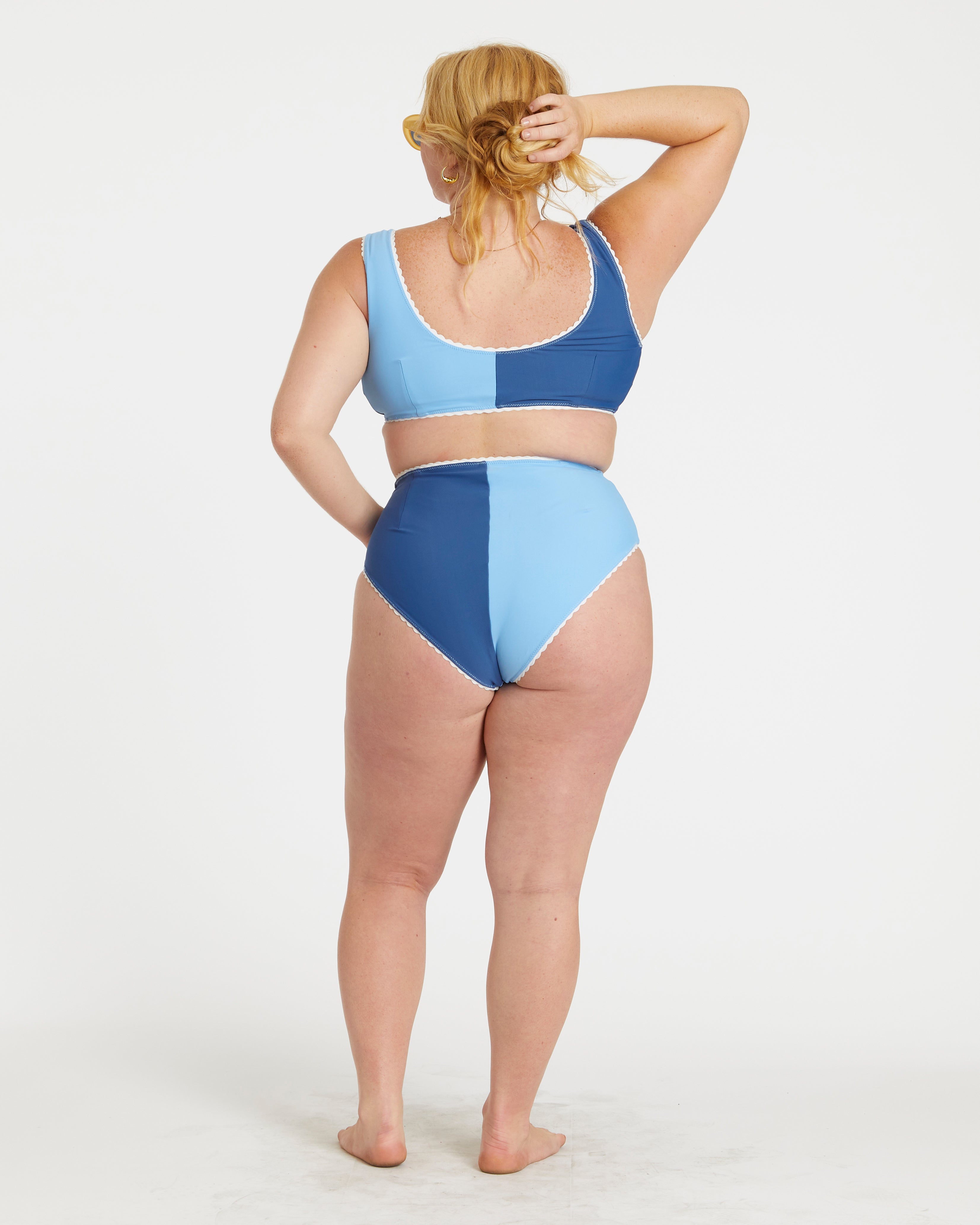 Hammies Two-Tone Bikini (Blue Poppy/Navy)