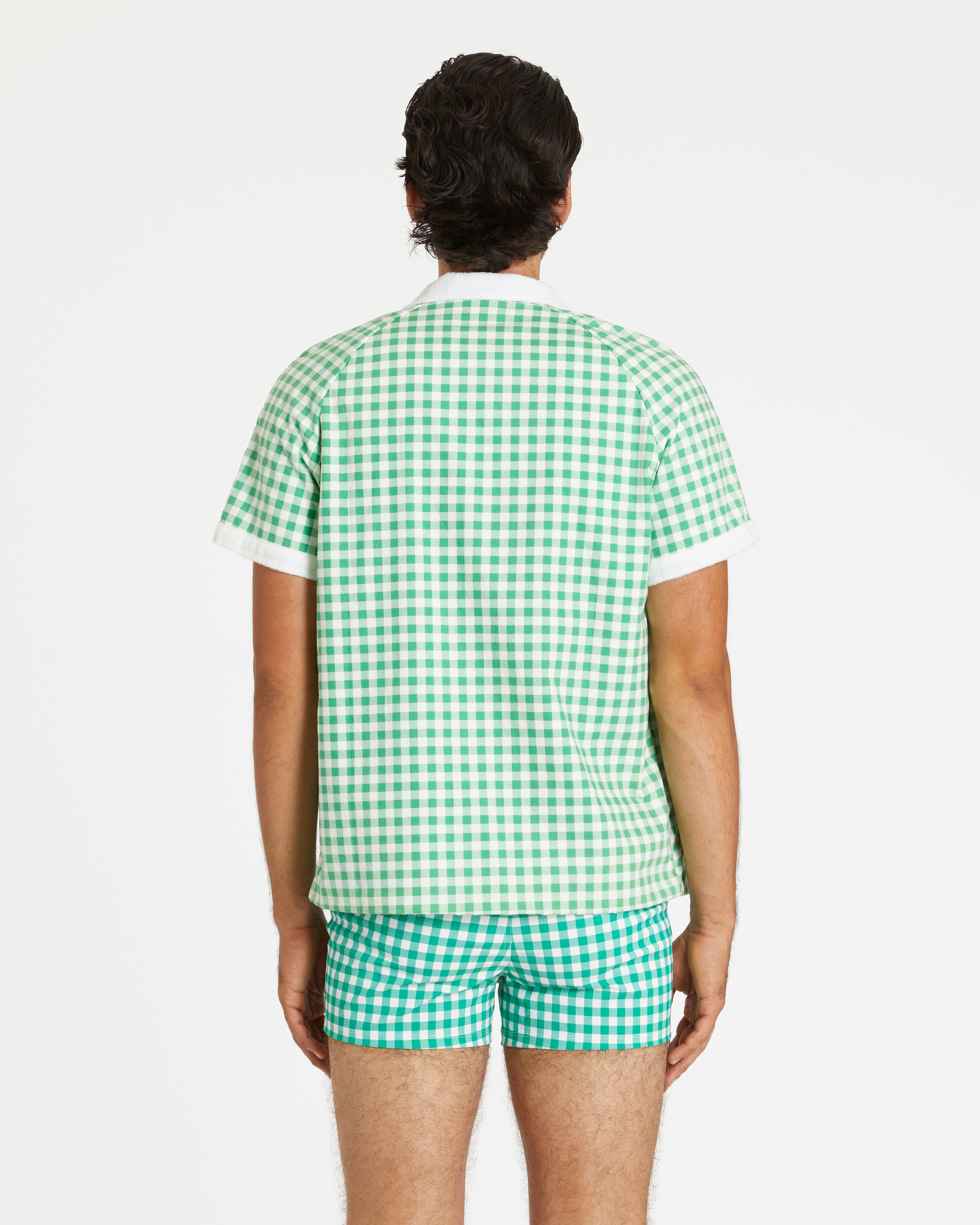 Hammies Gingham Cabana Shirt (Green)