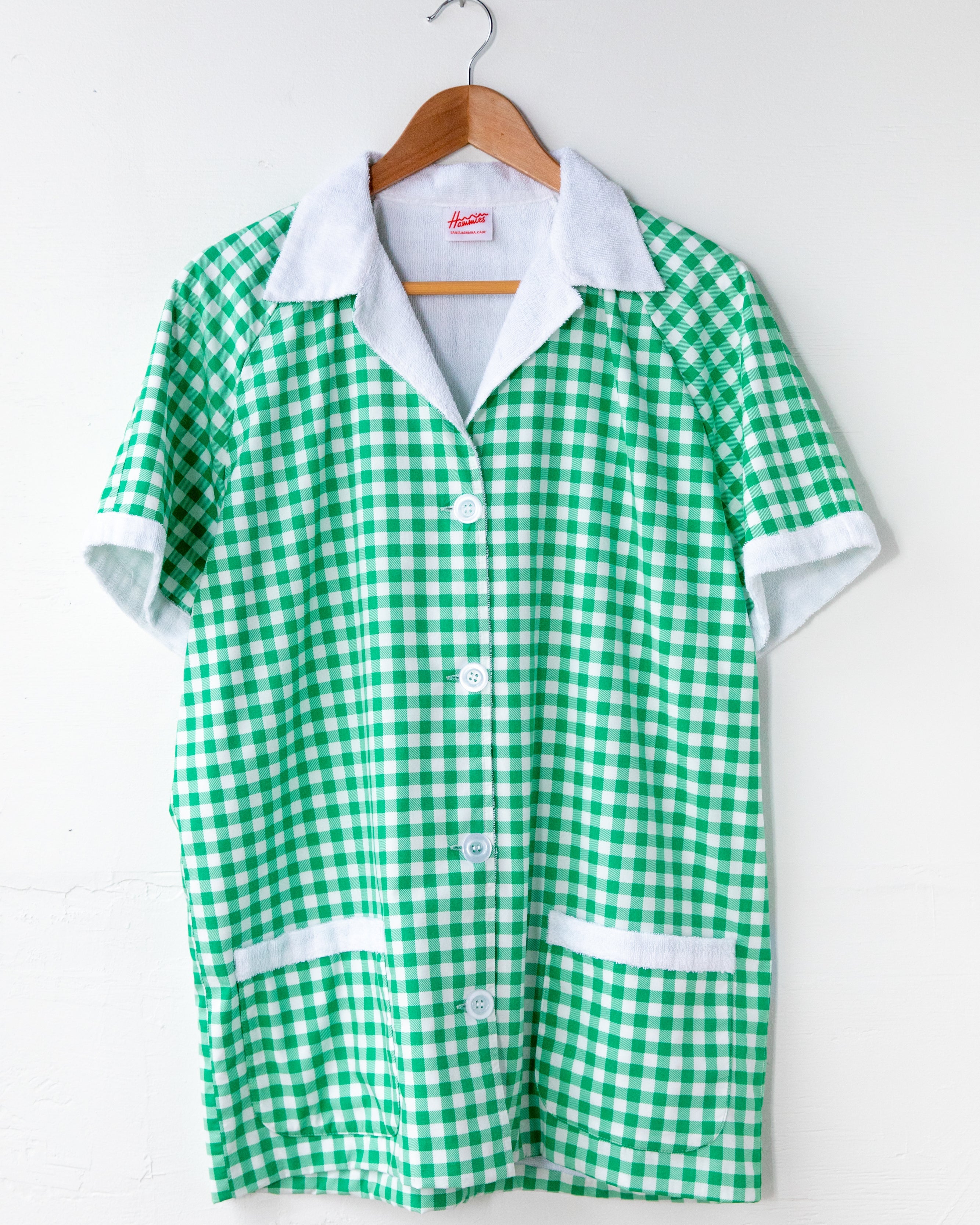 Hammies Gingham Cabana Shirt (Green)