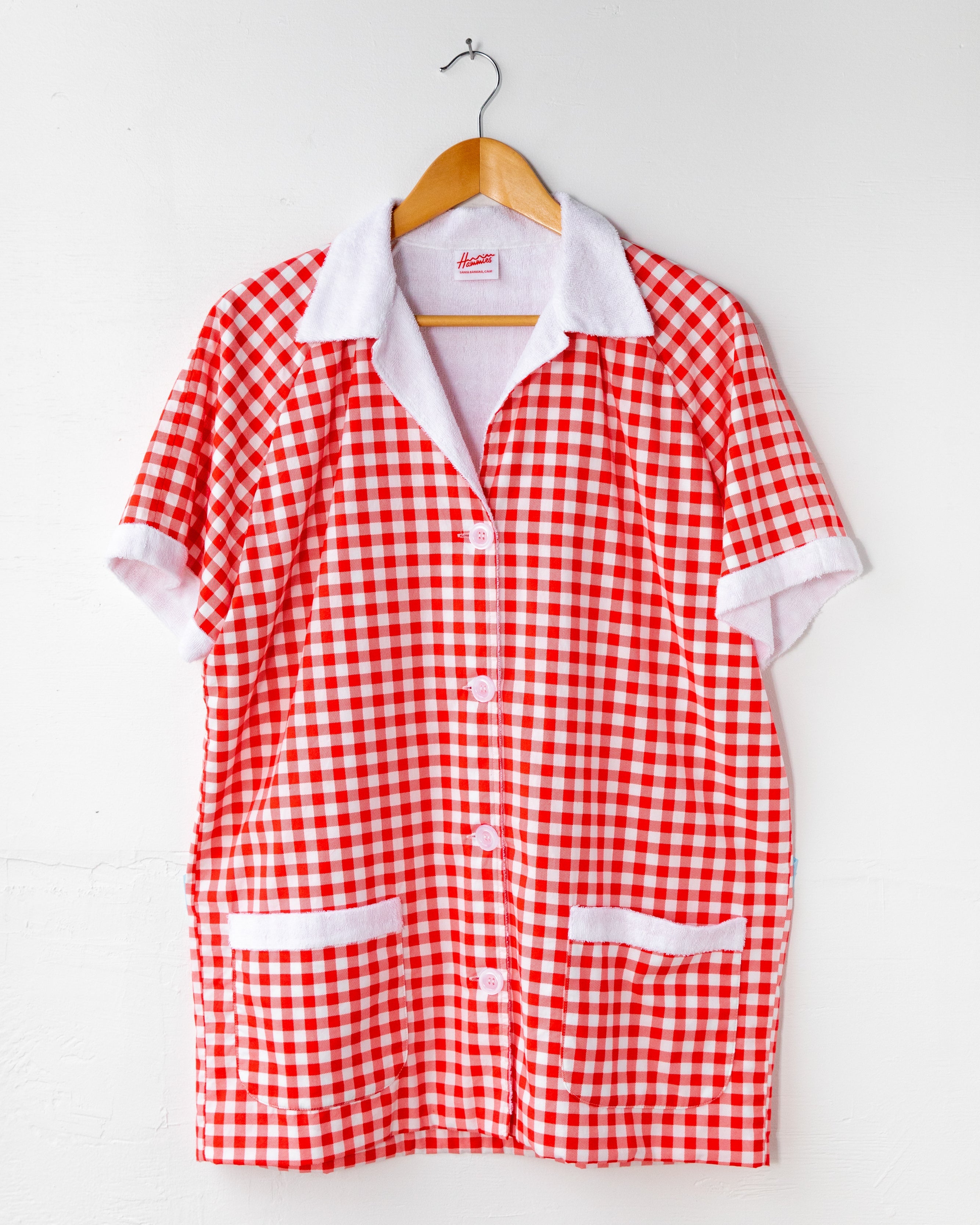 Hammies Gingham Cabana Shirt (Red)