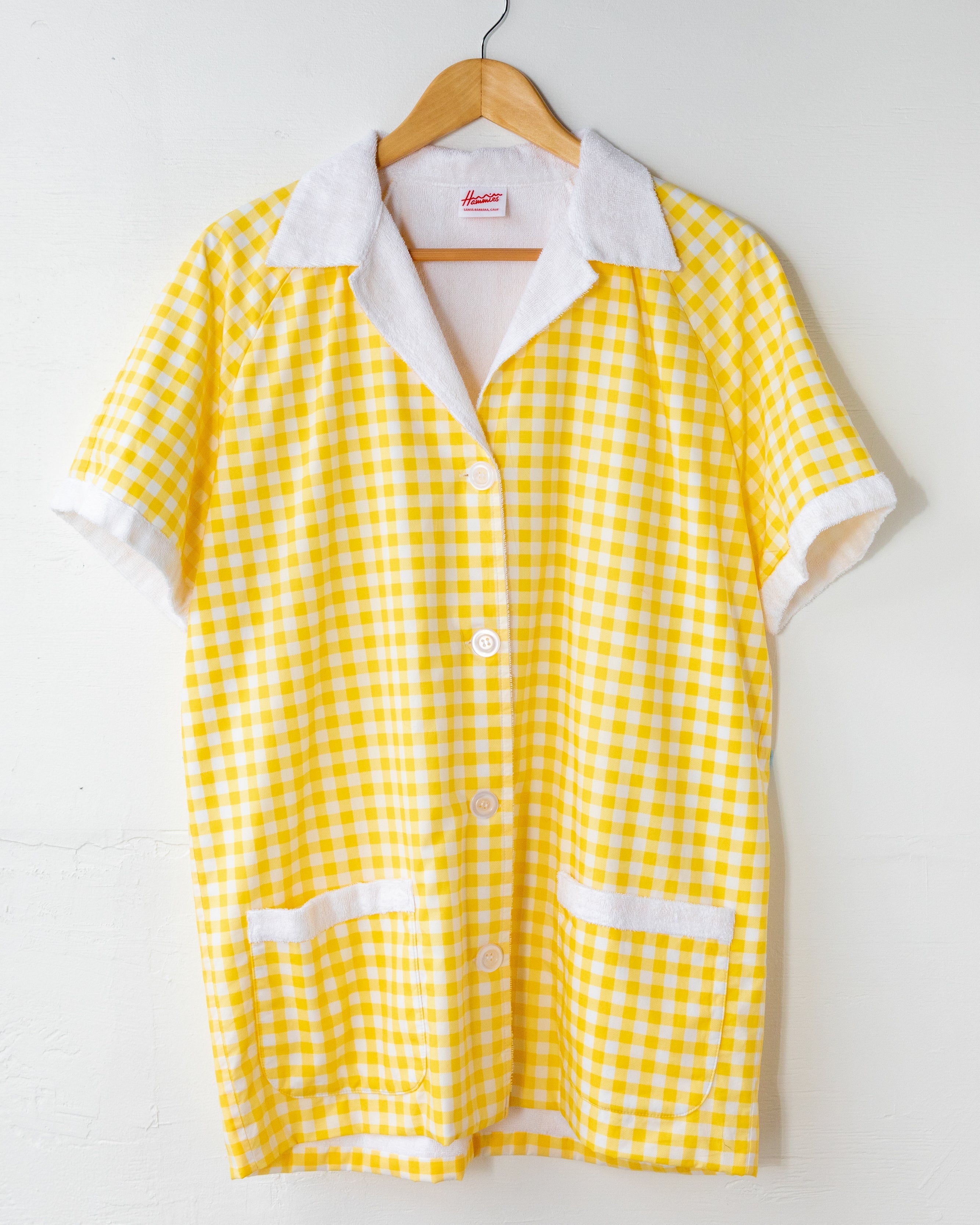 Hammies Gingham Cabana Shirt (Yellow)