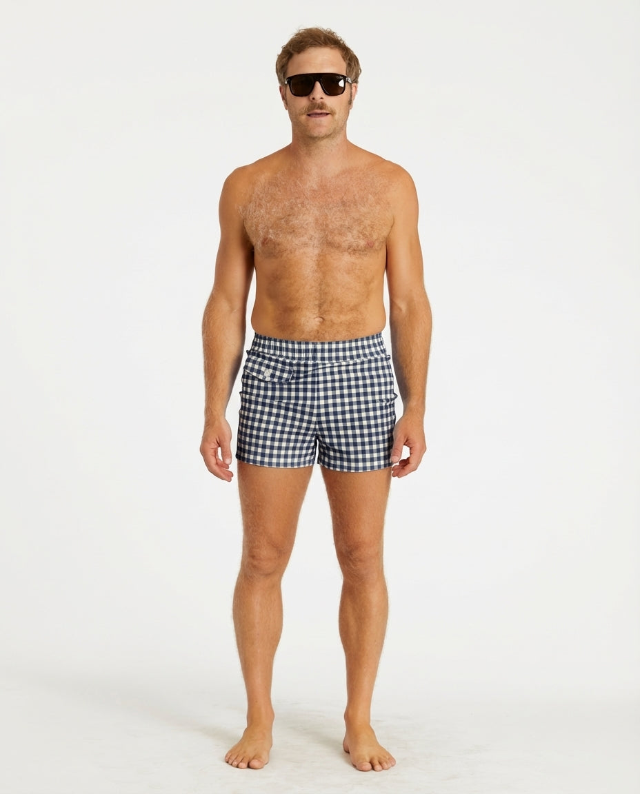 Hammies Gingham Cabana Trunk (Navy)