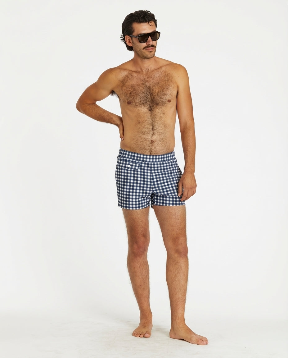 Hammies Gingham Cabana Trunk (Navy)