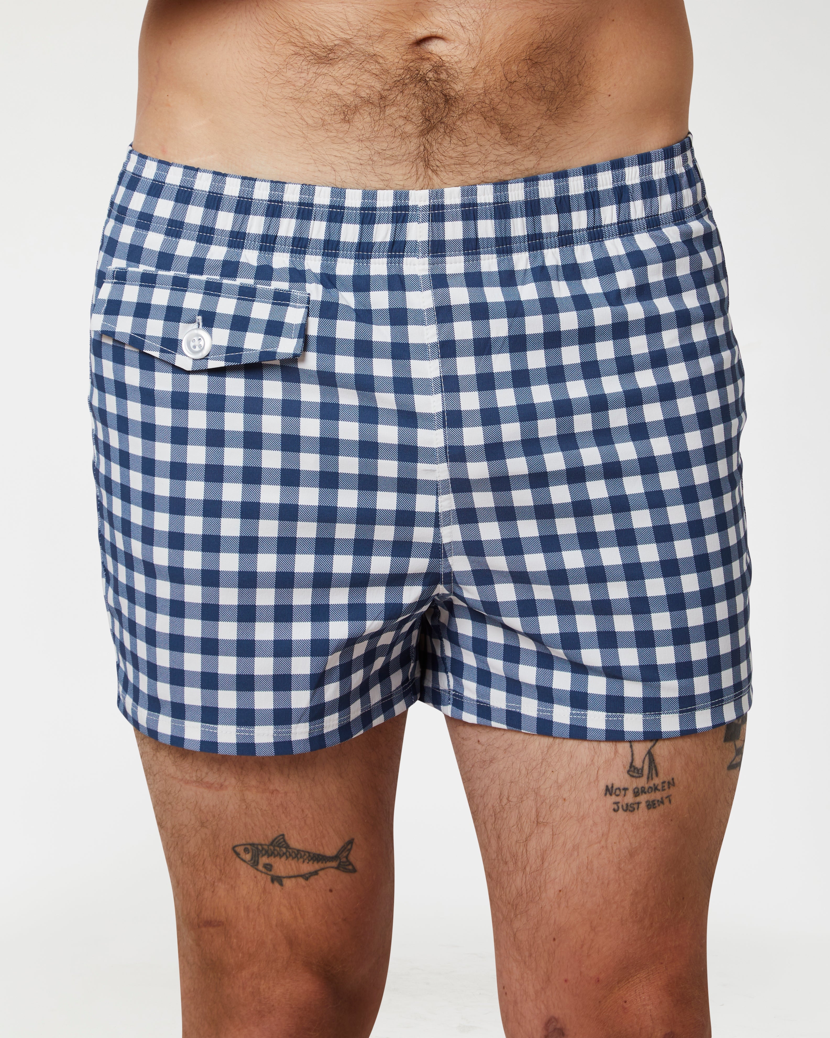 Hammies Gingham Cabana Trunk (Navy)