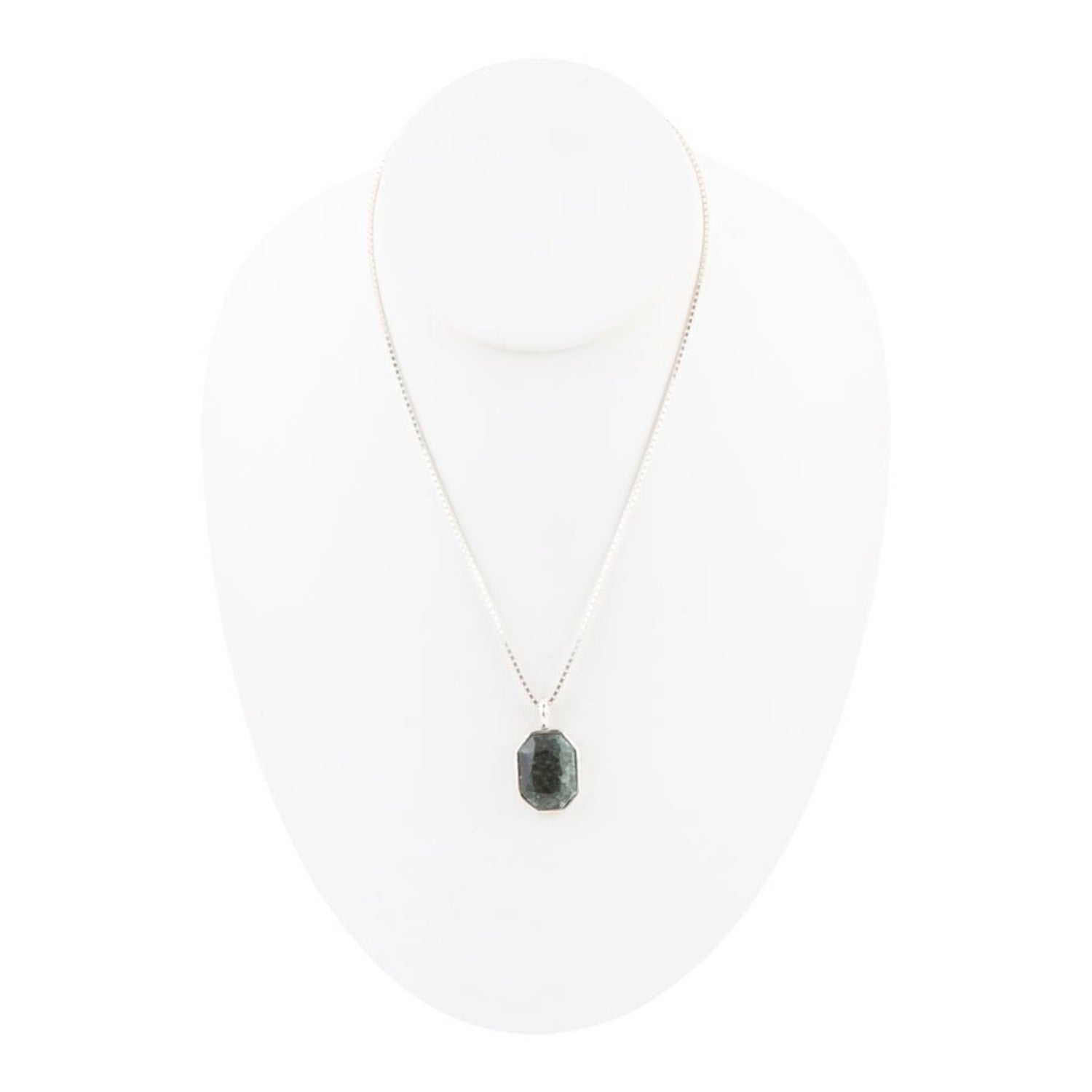 Necklace with a pendant on a white background