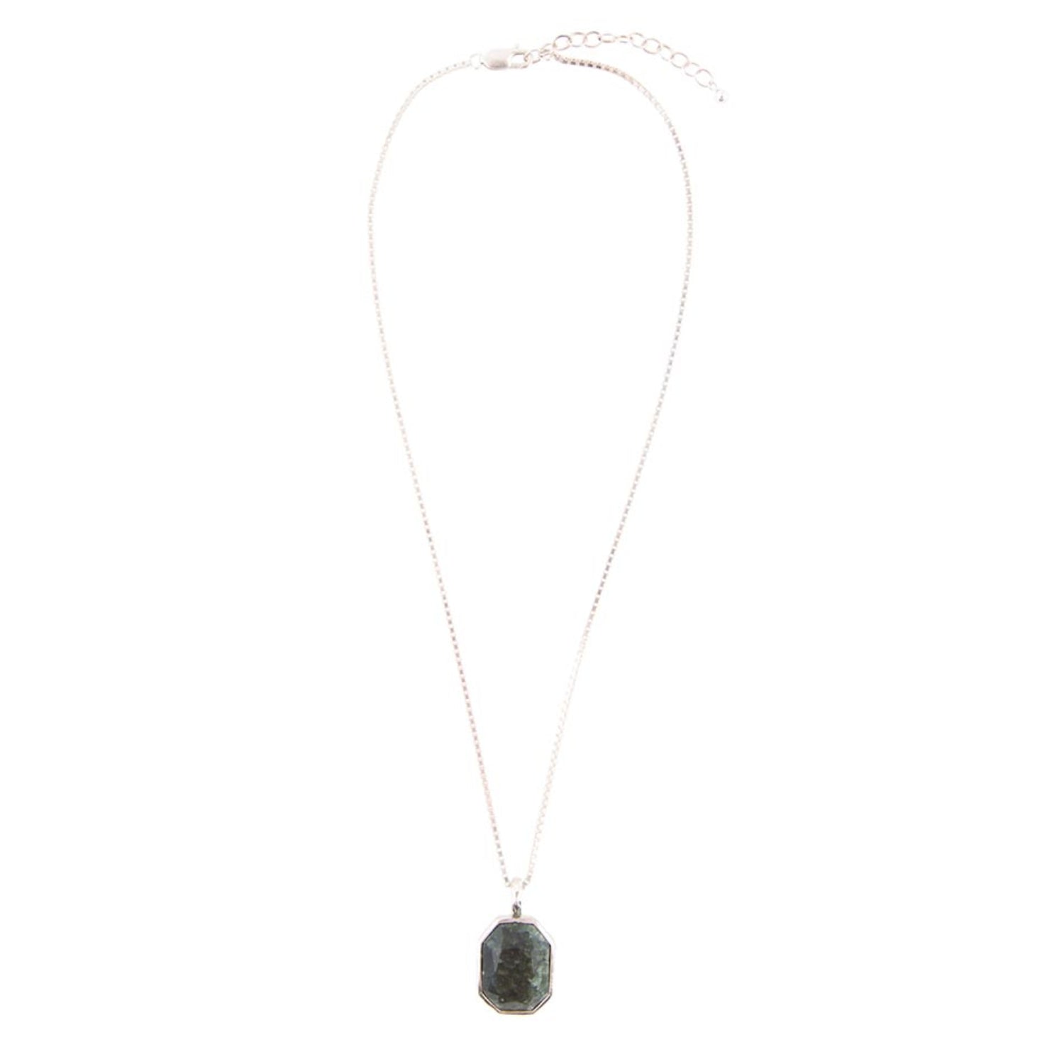 Necklace with a pendant on a white background