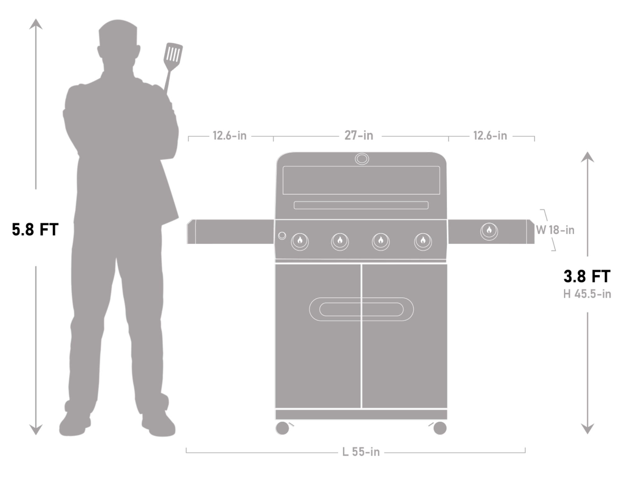 Mesa 425 - Black Propane Gas Grill