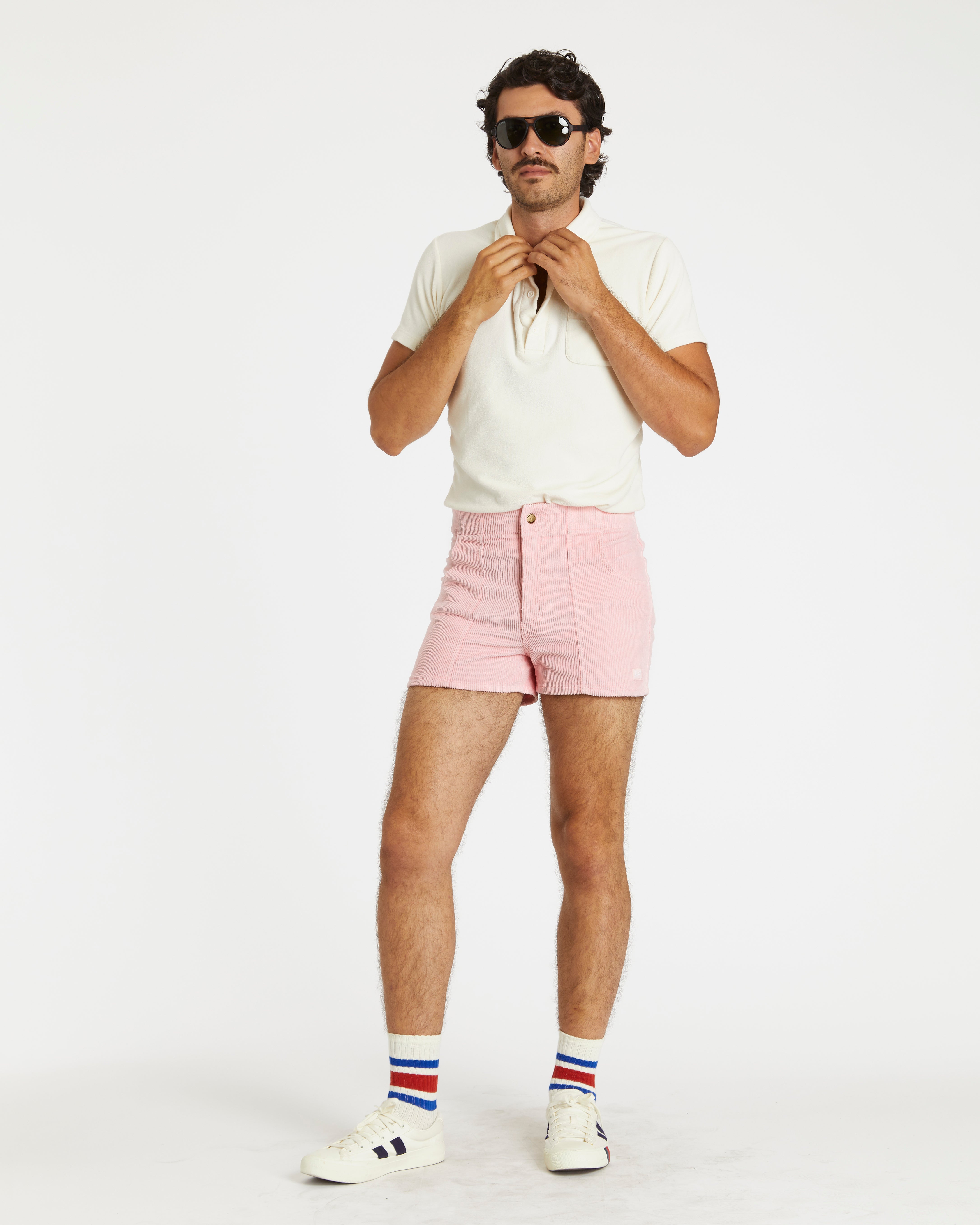 Hammies Men's Corduroy Short (Powder Pink)