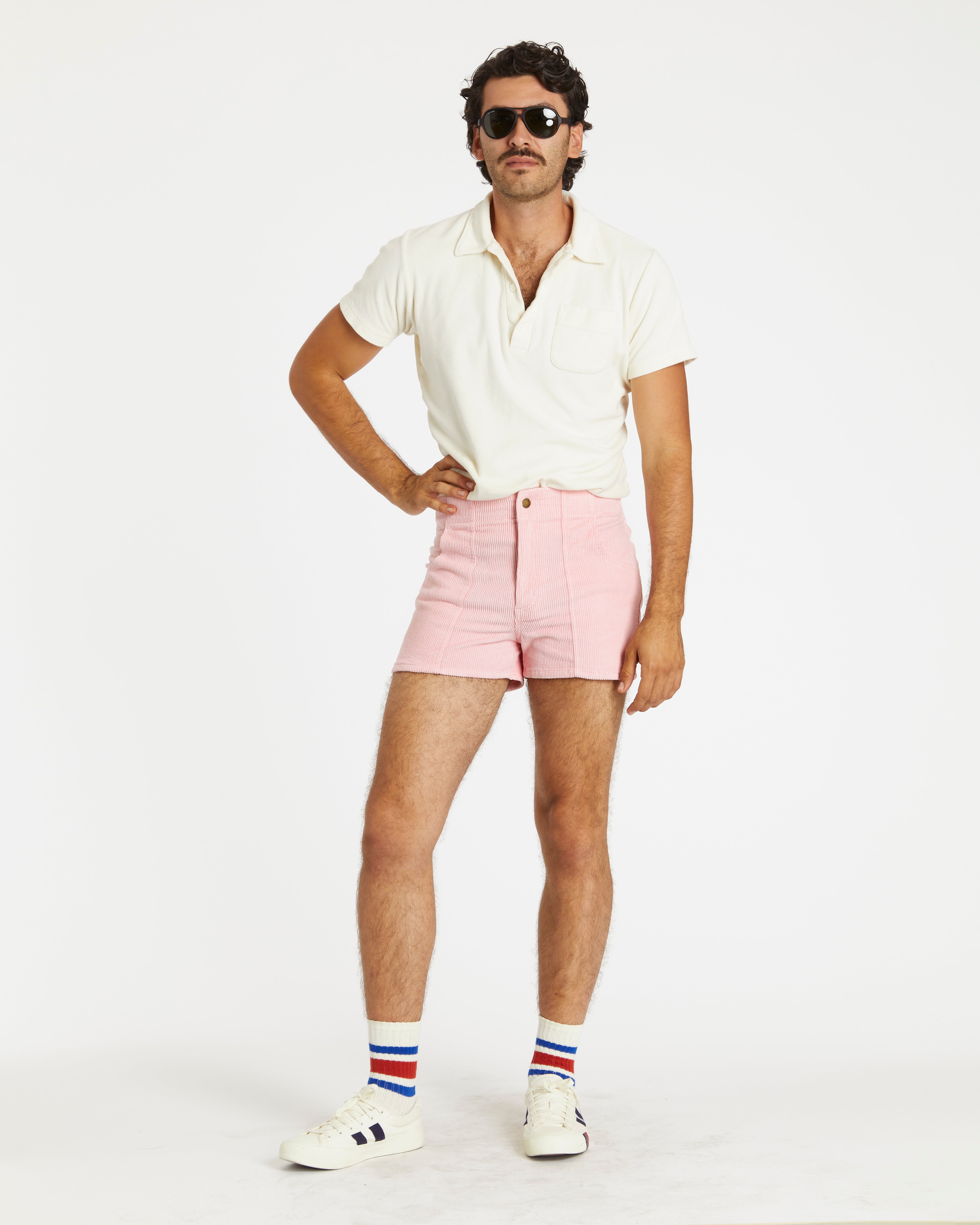 Hammies Men's Corduroy Short (Powder Pink)