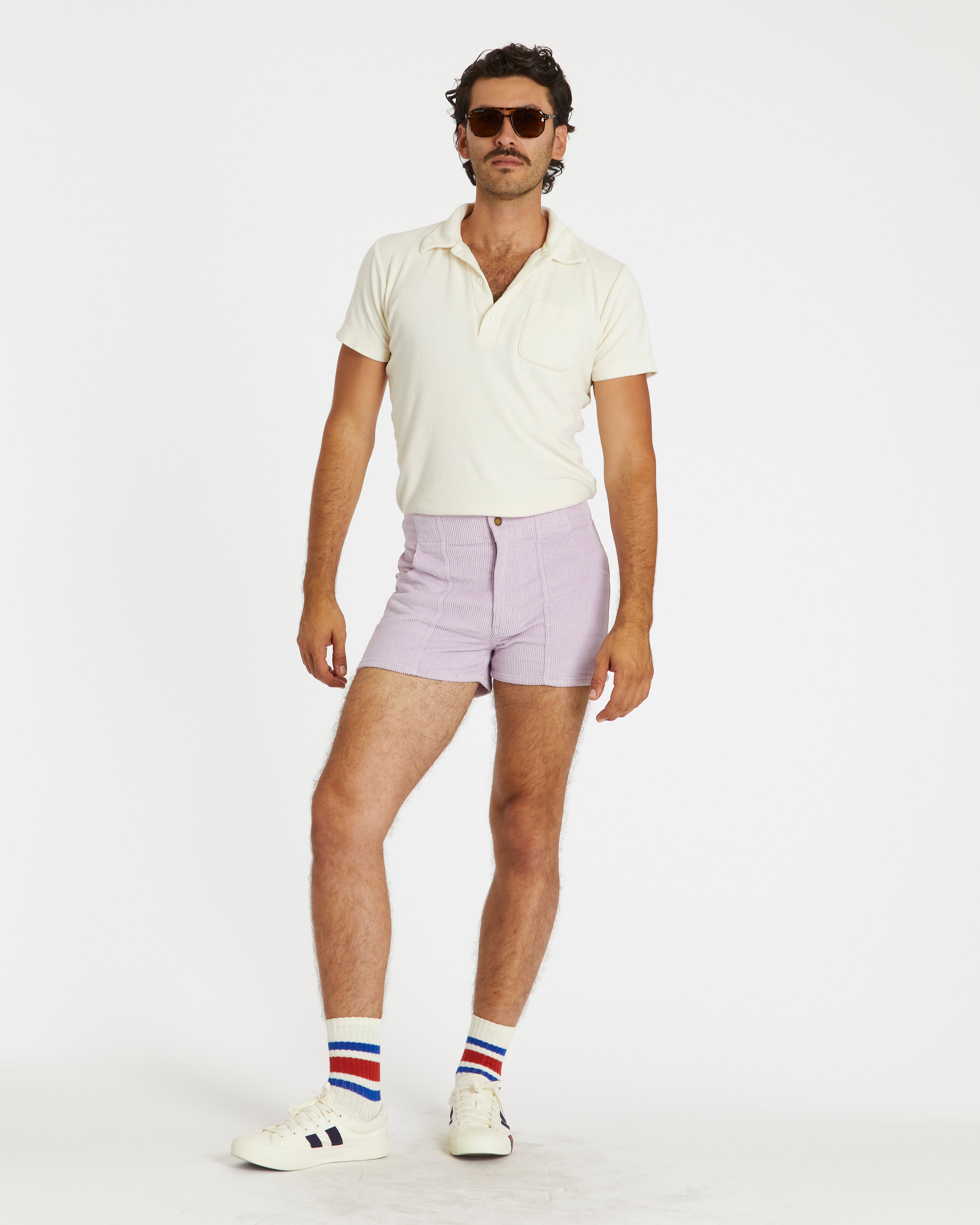 Hammies Men's Corduroy Short (Powder Purple)