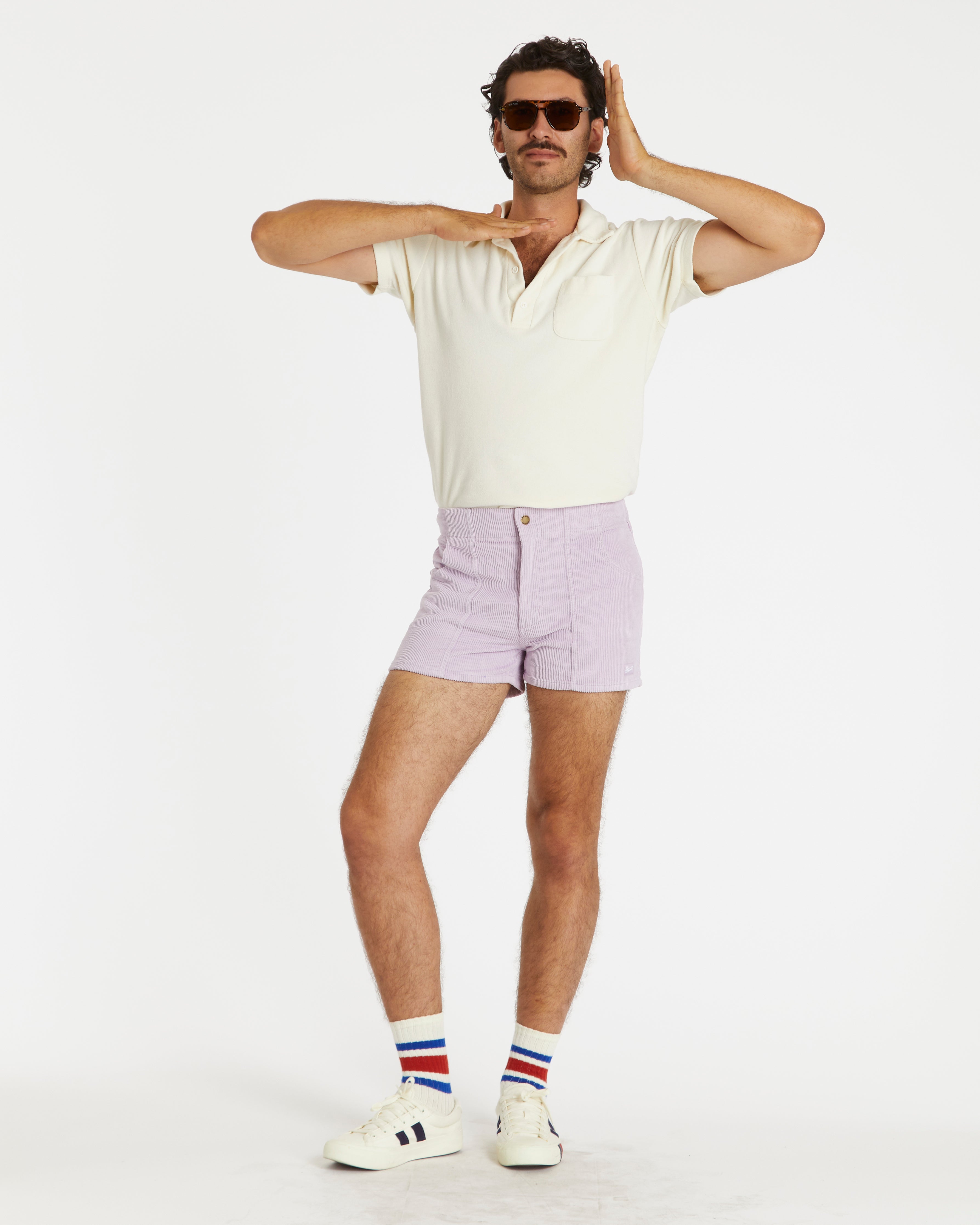 Hammies Men's Corduroy Short (Powder Purple)