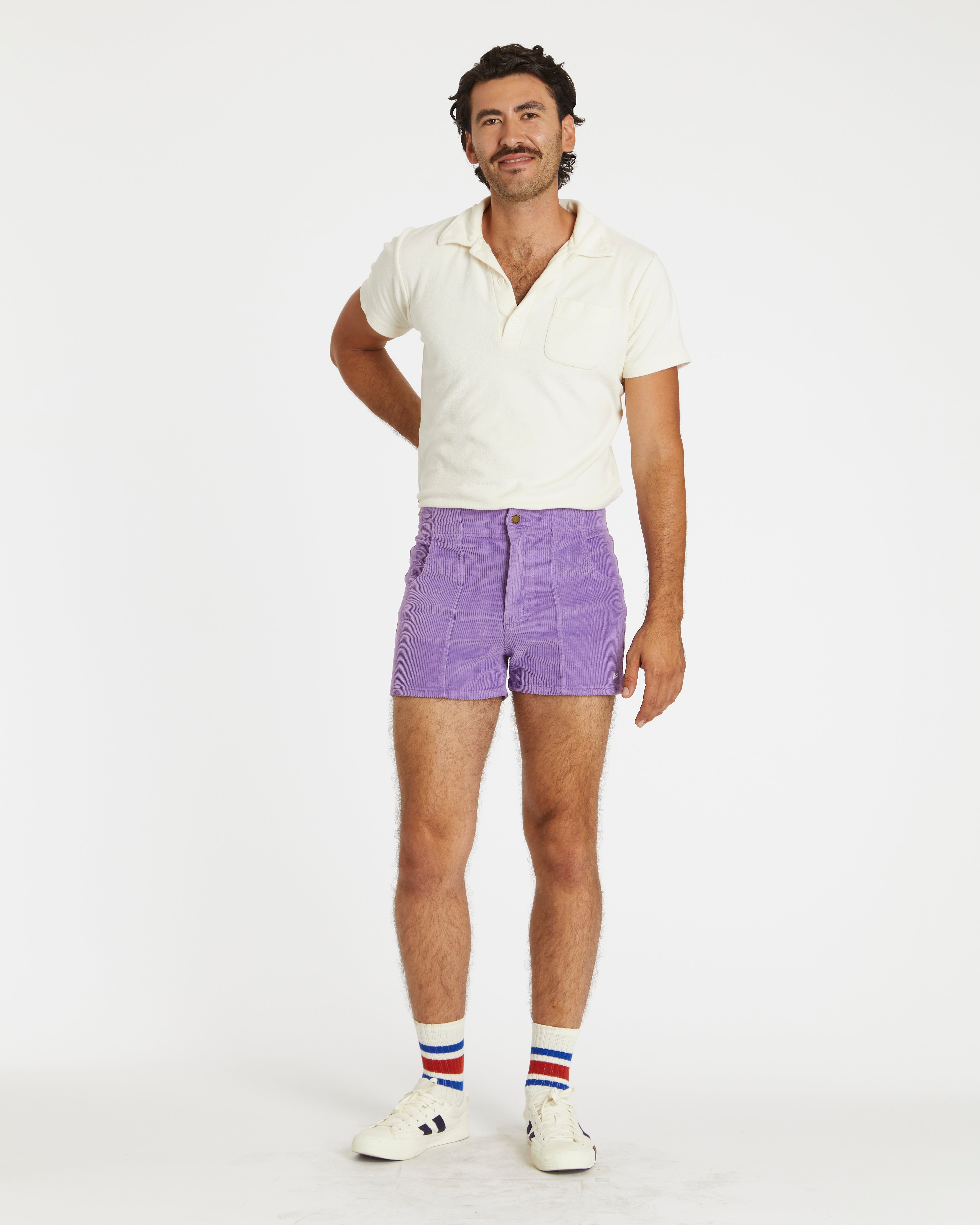 Hammies Men's Corduroy Short (Purple)