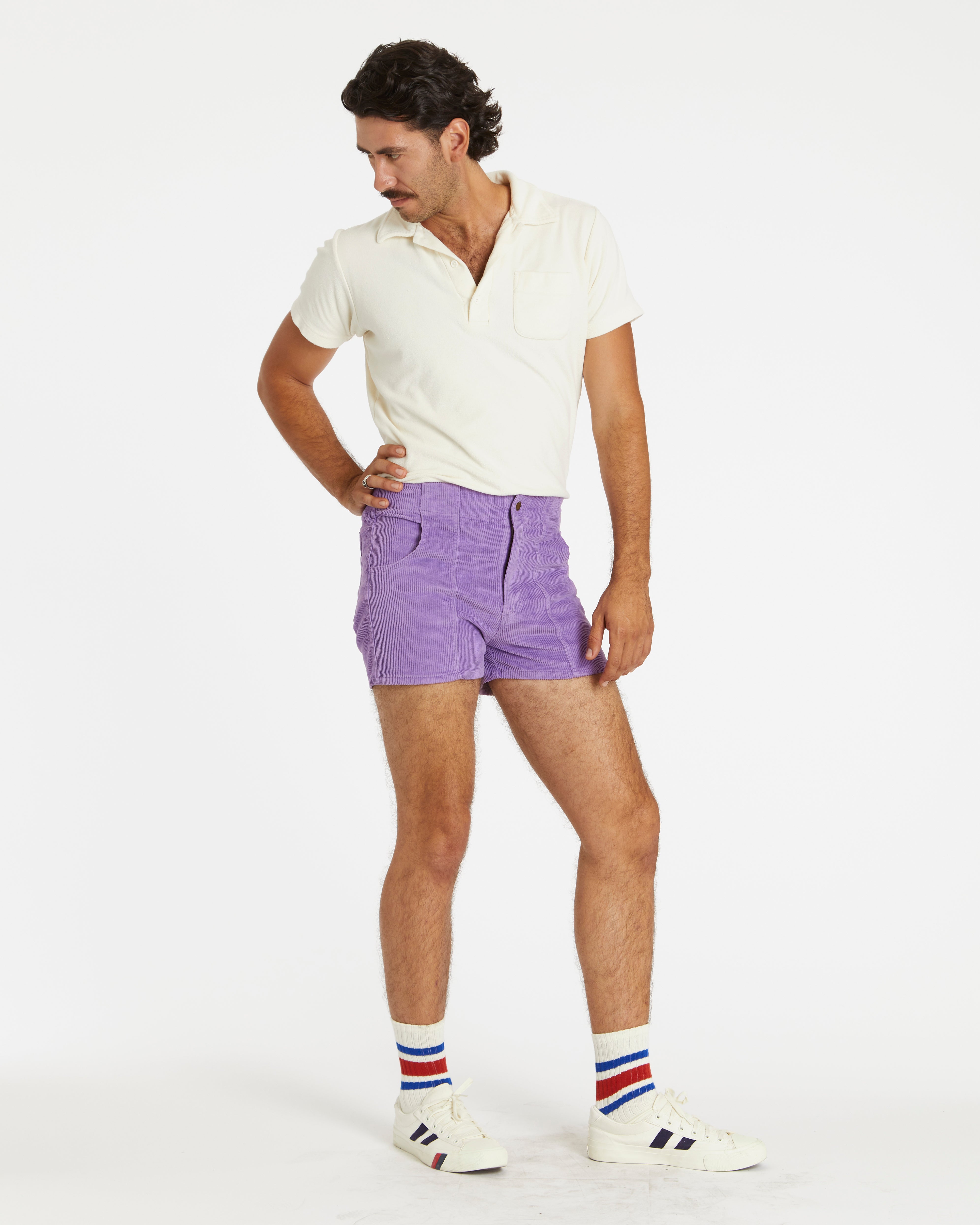 Hammies Men's Corduroy Short (Purple)