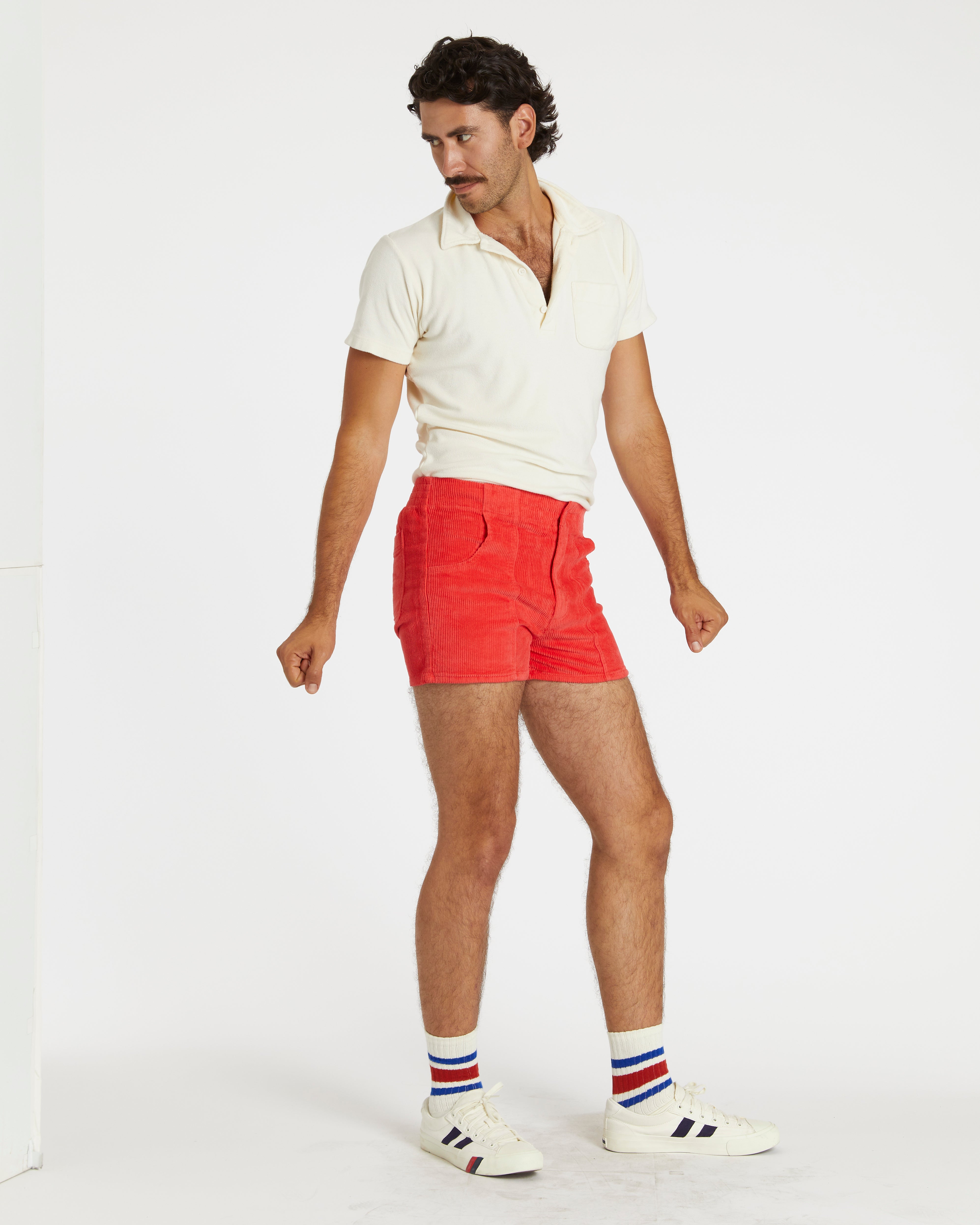 Hammies Men's Corduroy Short (Red)