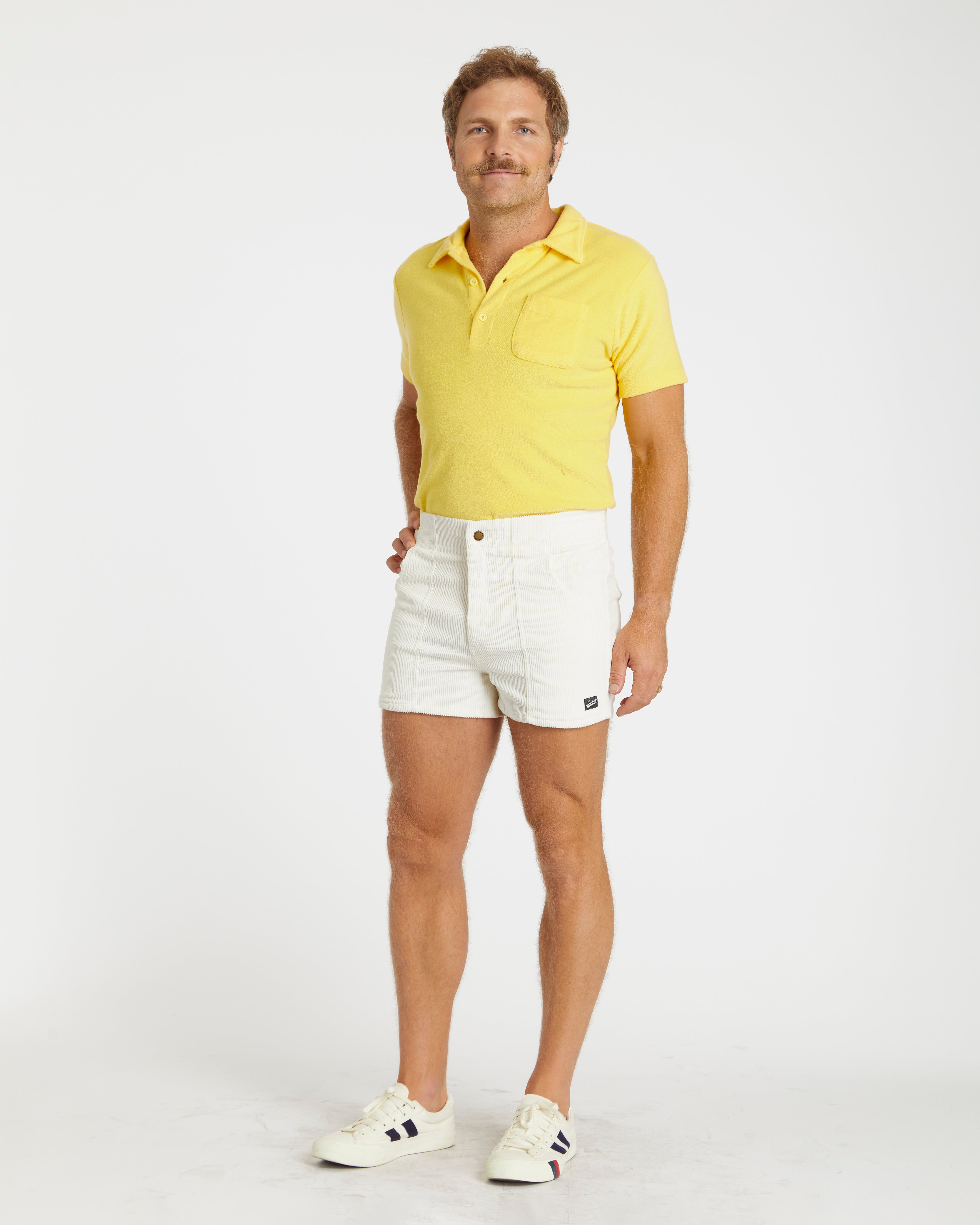 Hammies Men's Corduroy Short (White)