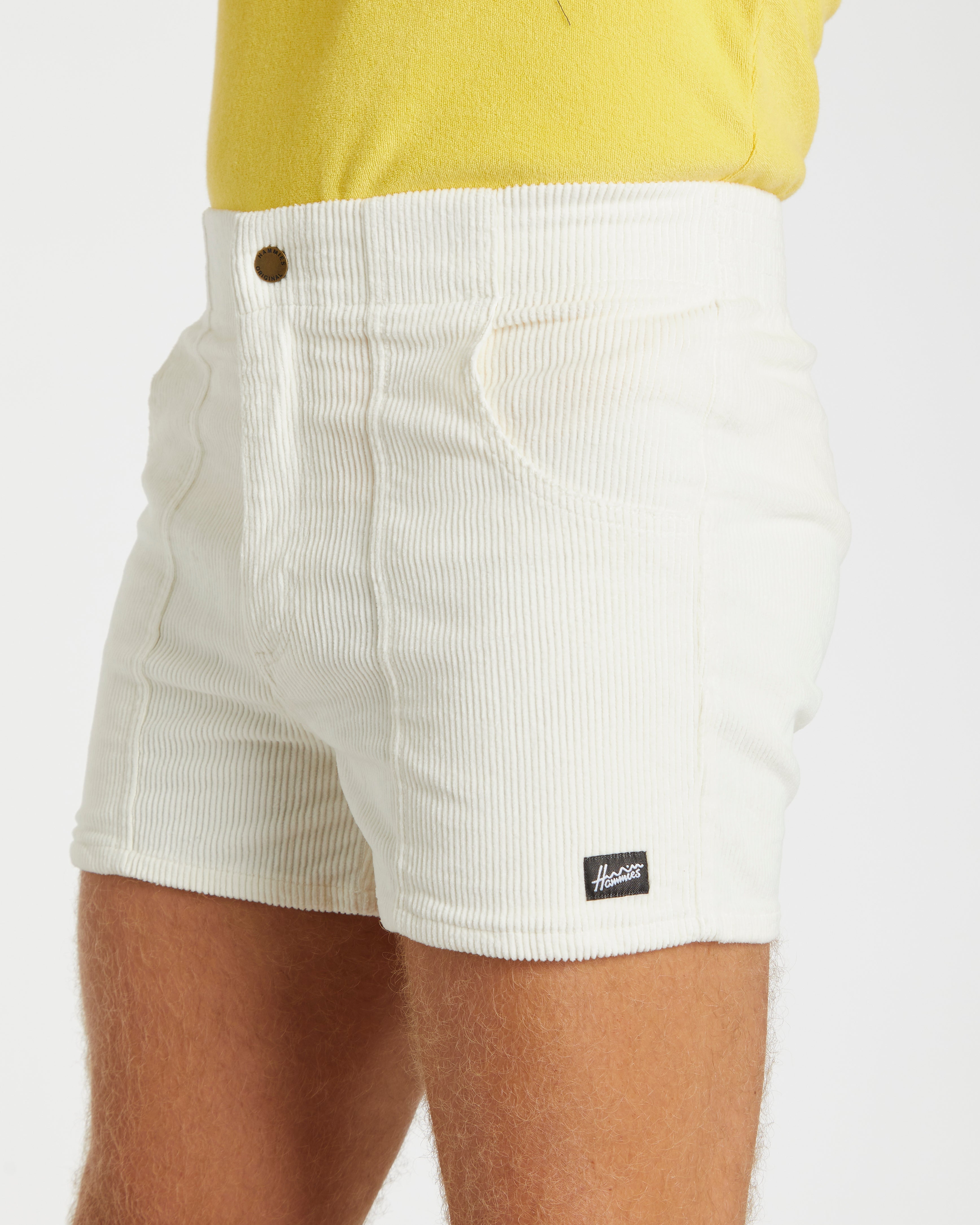 Hammies Men's Corduroy Short (White)