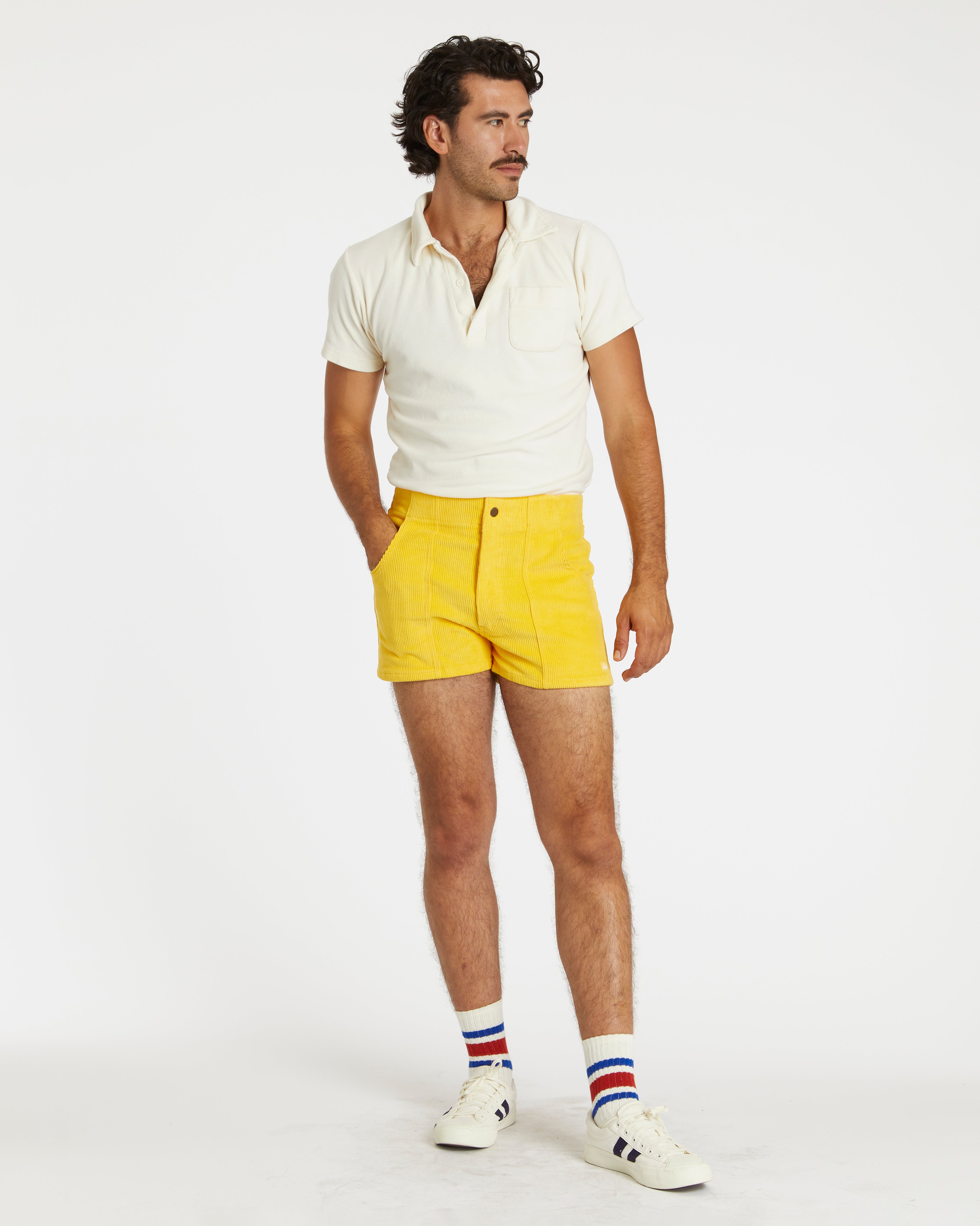 Hammies Men's Corduroy Short (Yellow)