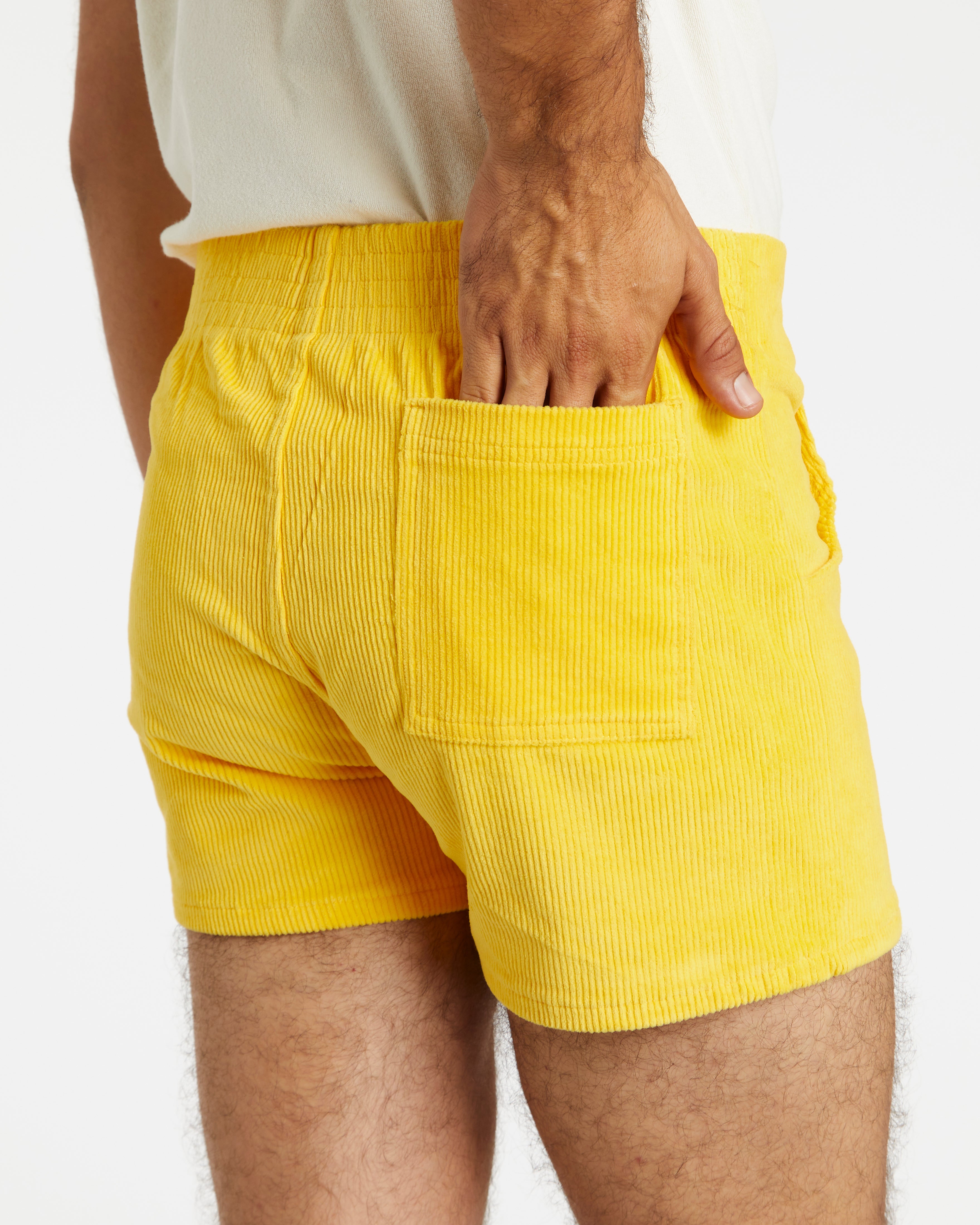 Hammies Men's Corduroy Short (Yellow)