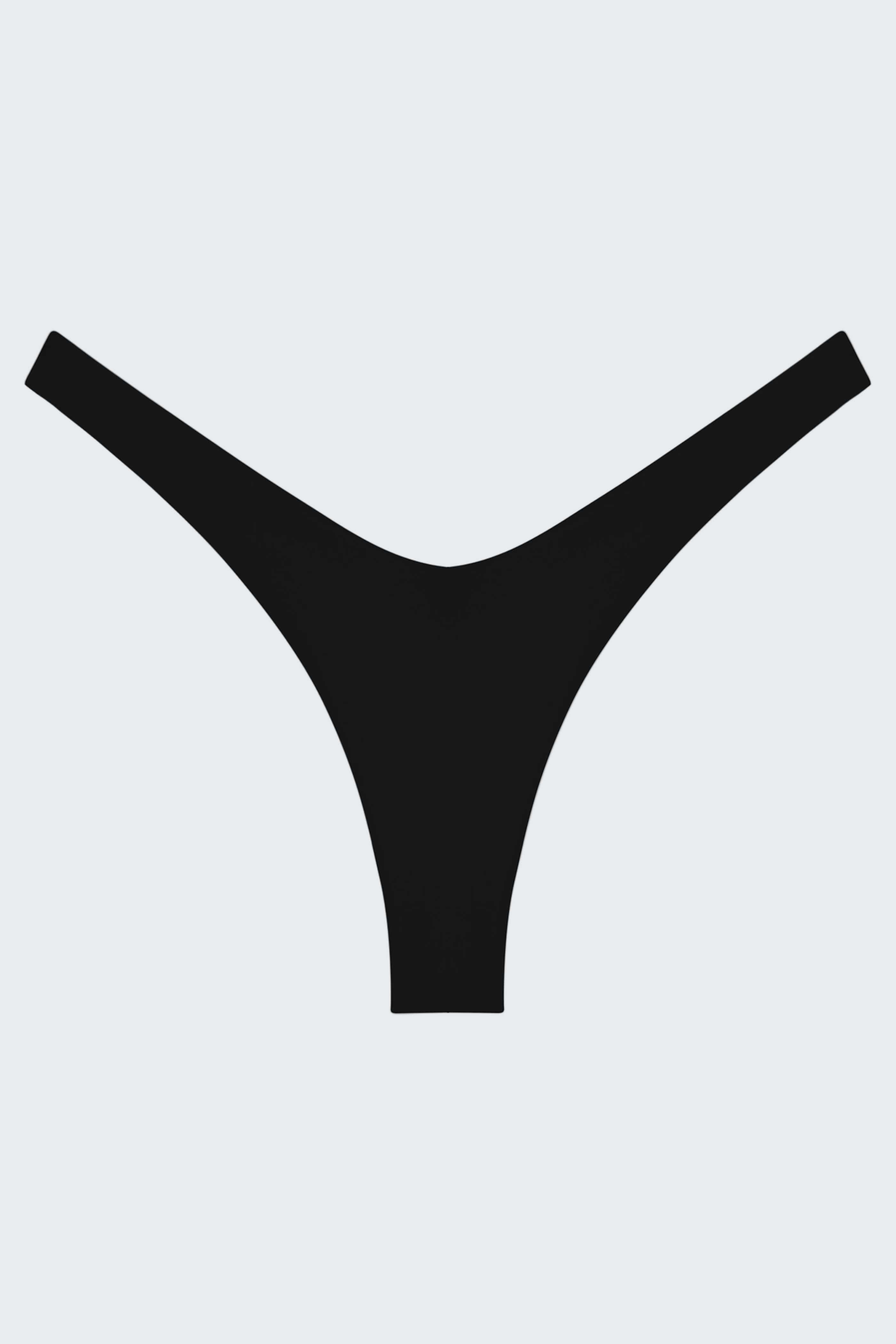 Black thong on a white background
