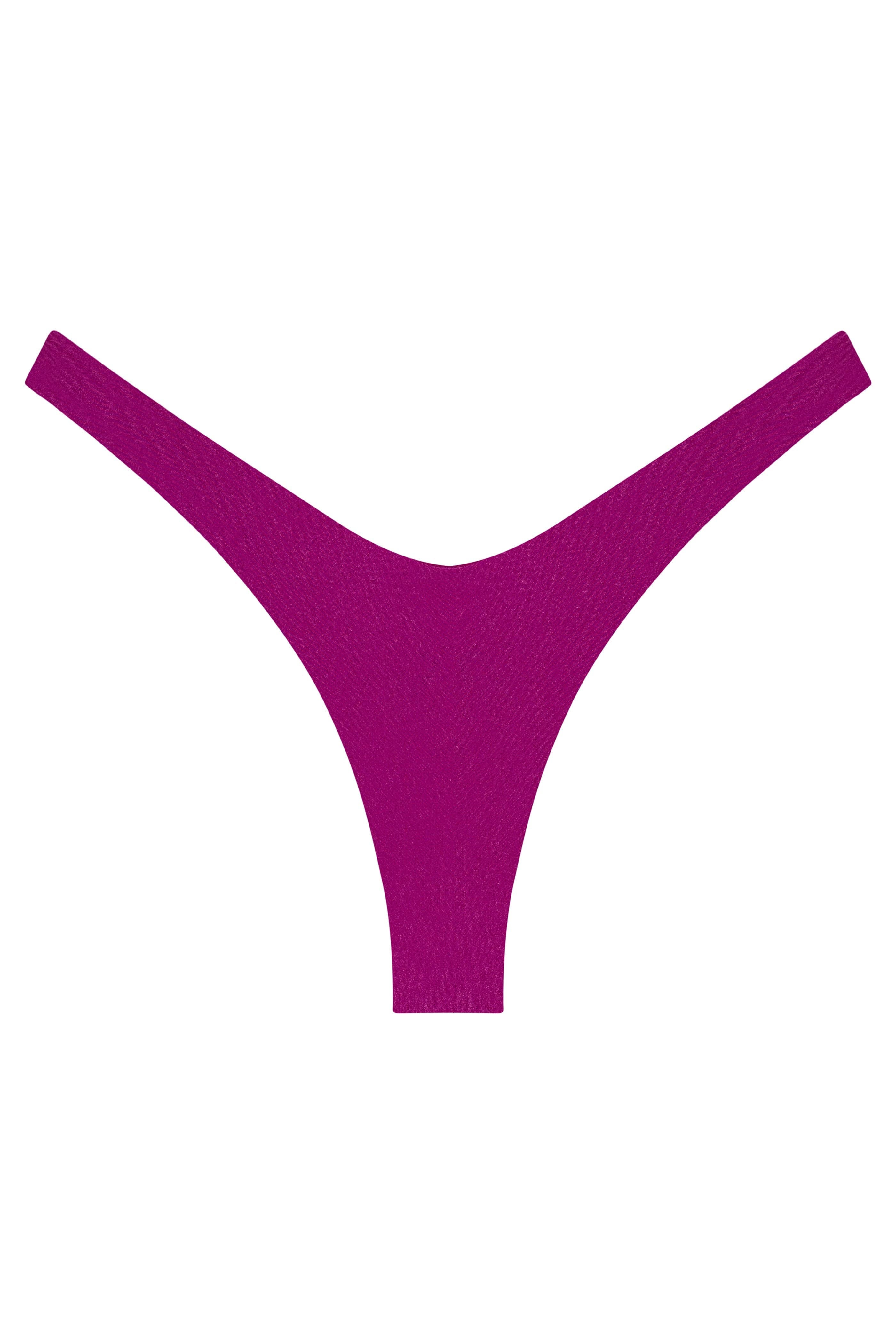 Purple thong on a white background