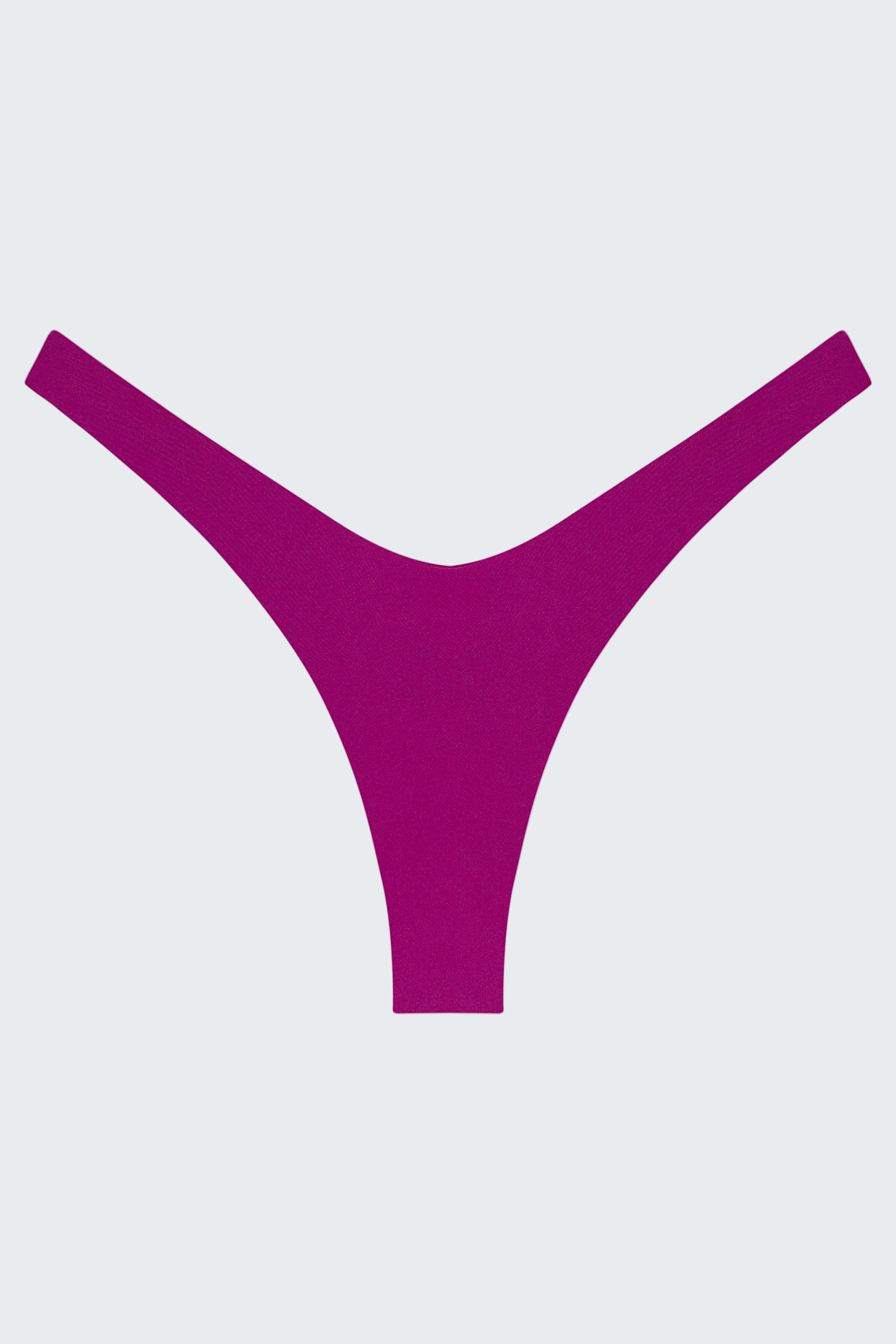 Purple thong on a white background