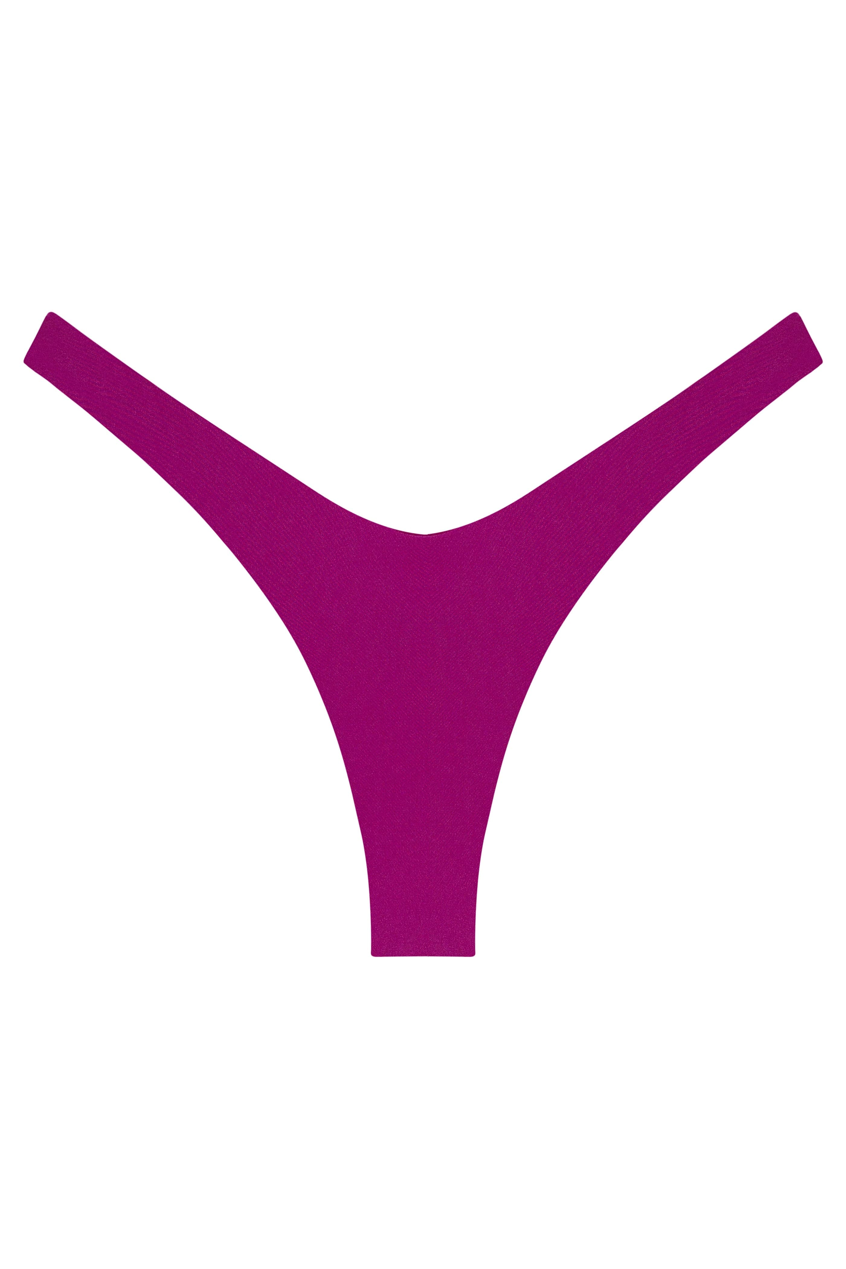 Purple thong on a white background
