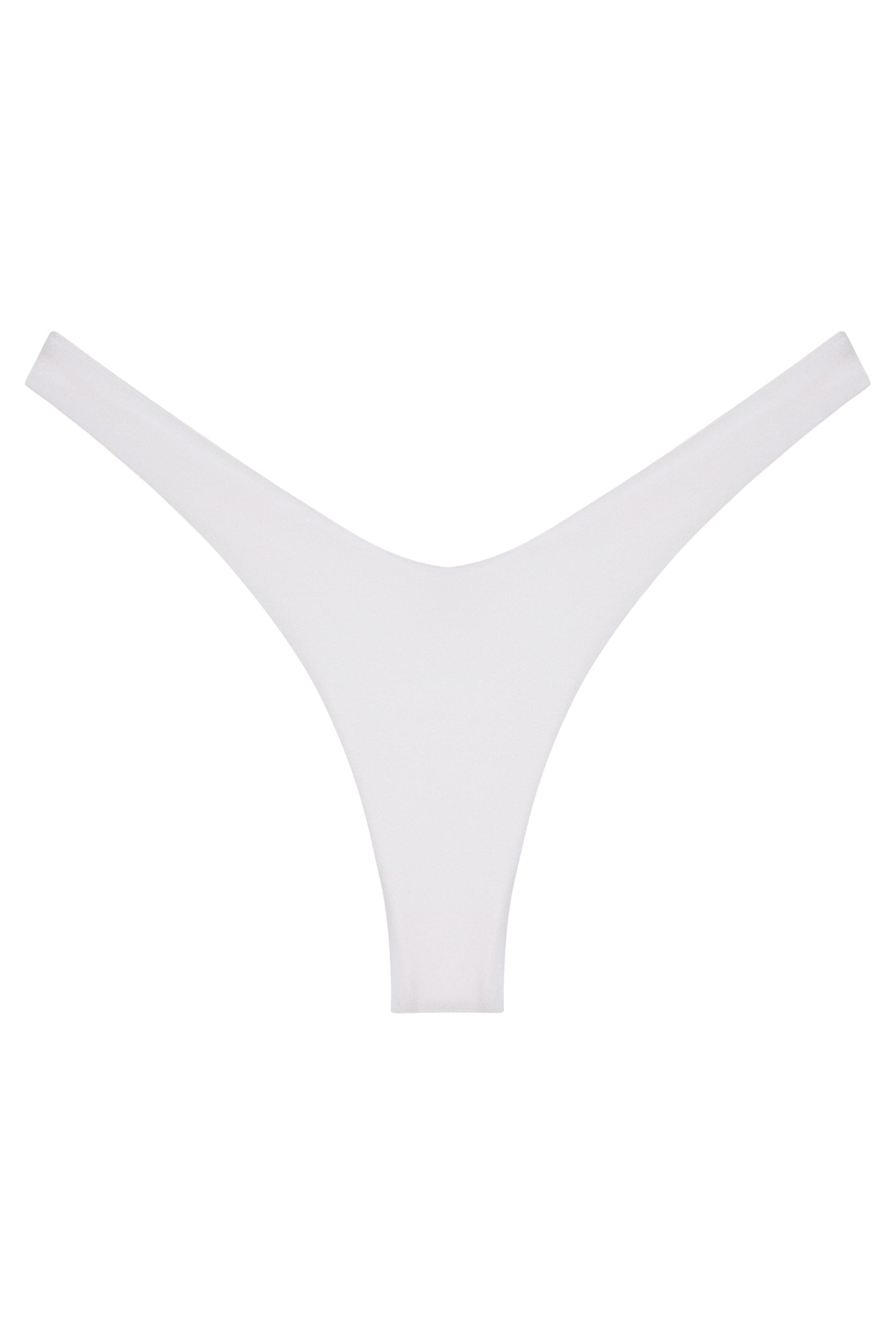 White thong on a white background