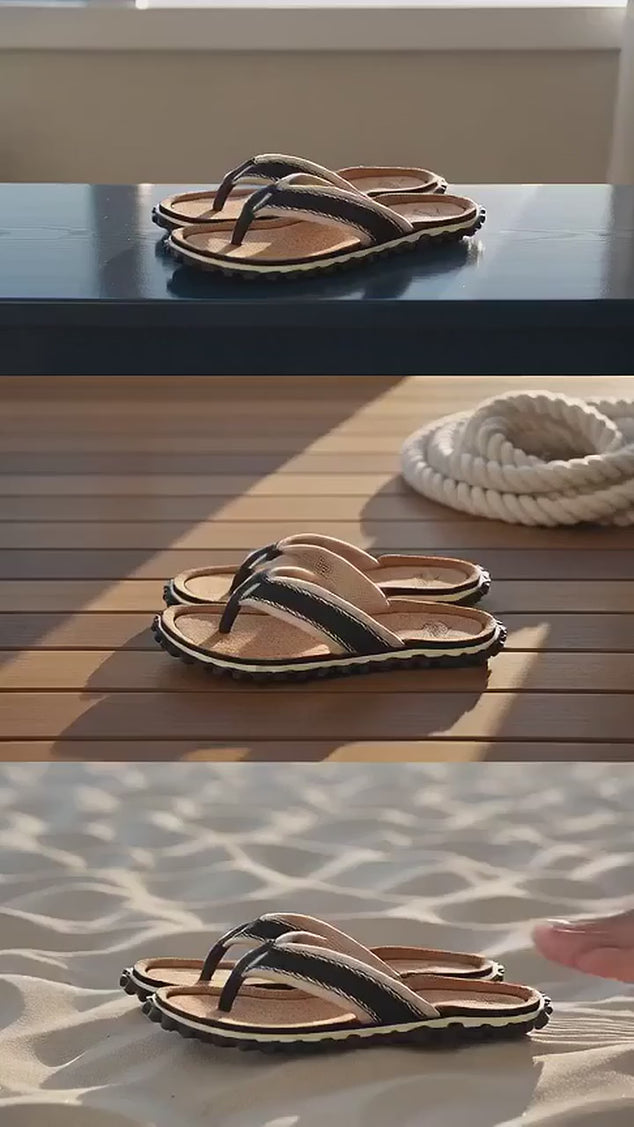 Gumbies Corker Flip-Flops Men's Black