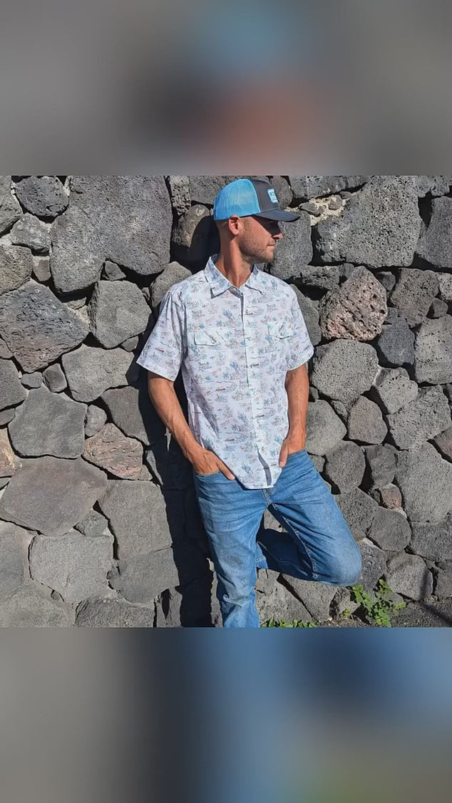 Western Aloha Paniolo White