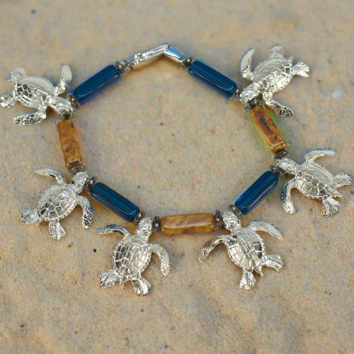 Sea Turtle Charm Bracelet for Women