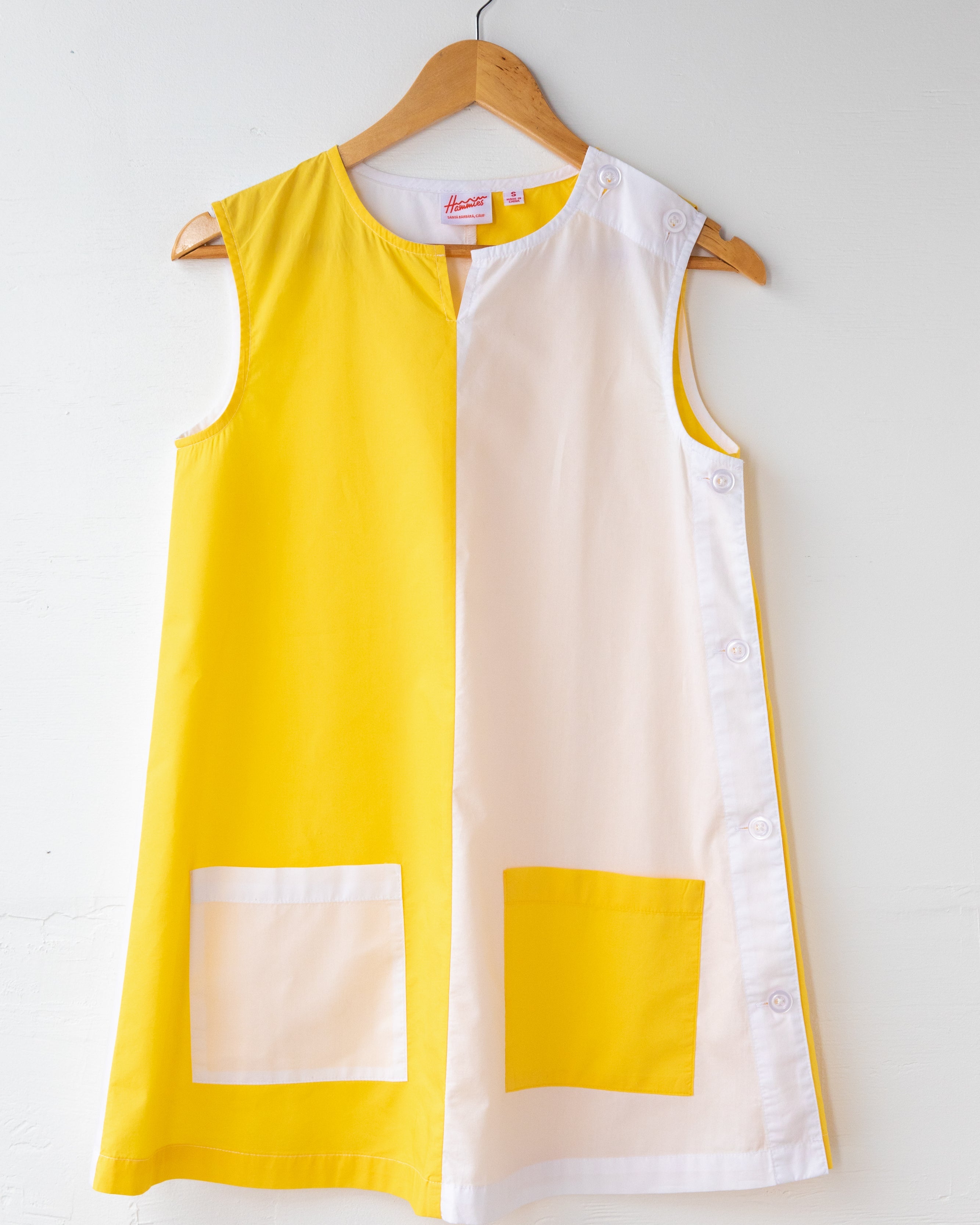Hammies Two-Tone Smock (Yellow/White)