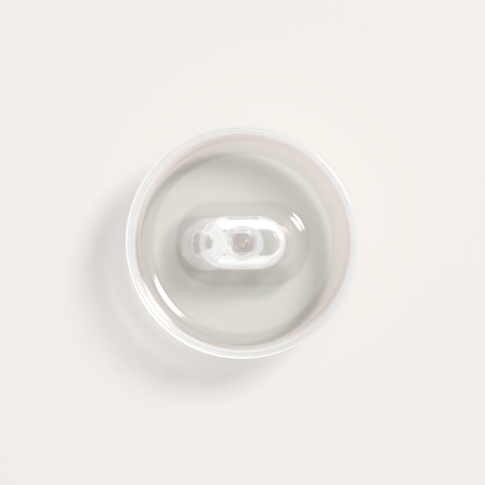 White ceramic bowl on a white background