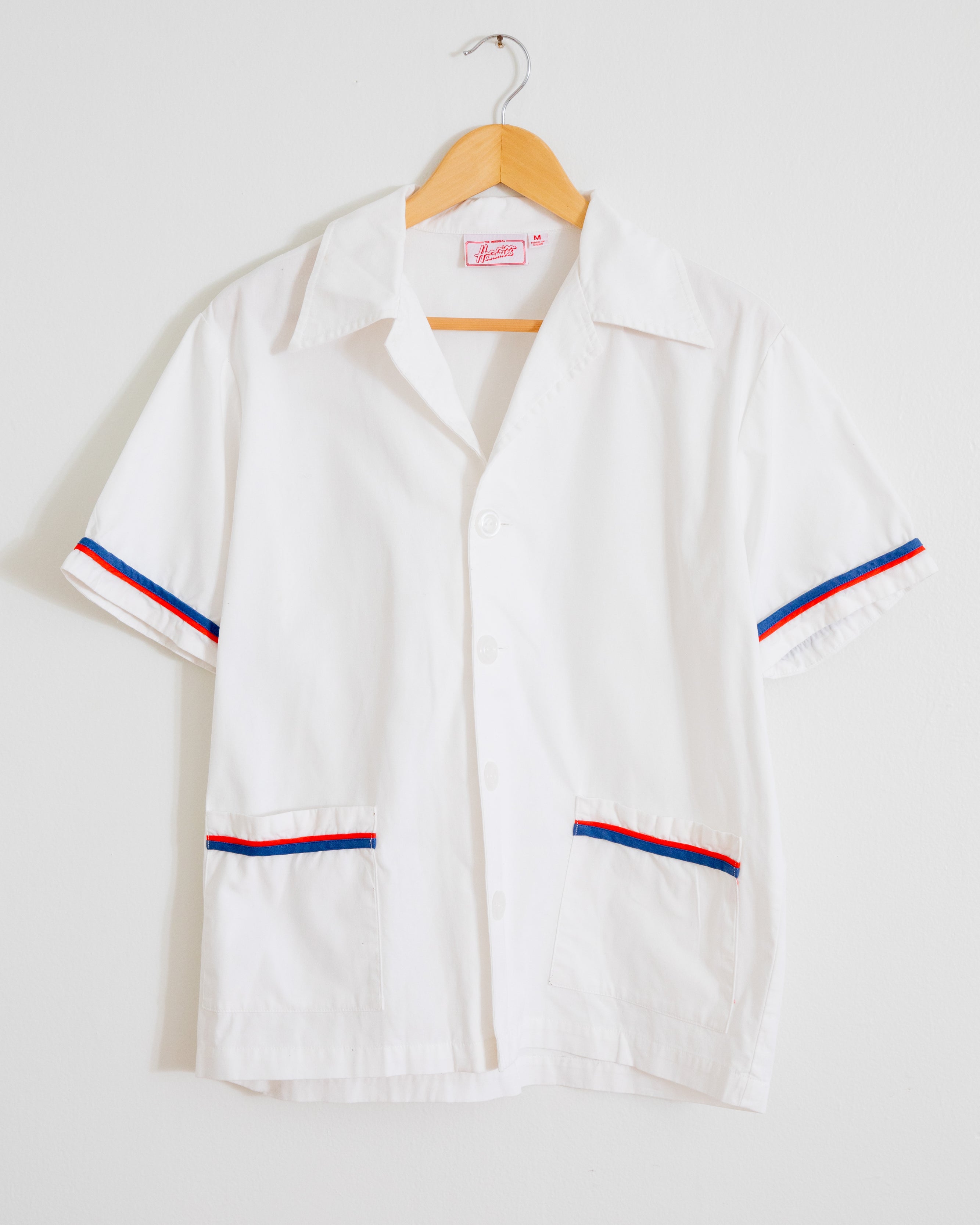 Hammies Summer Cabana Shirt (White/Navy/Red)