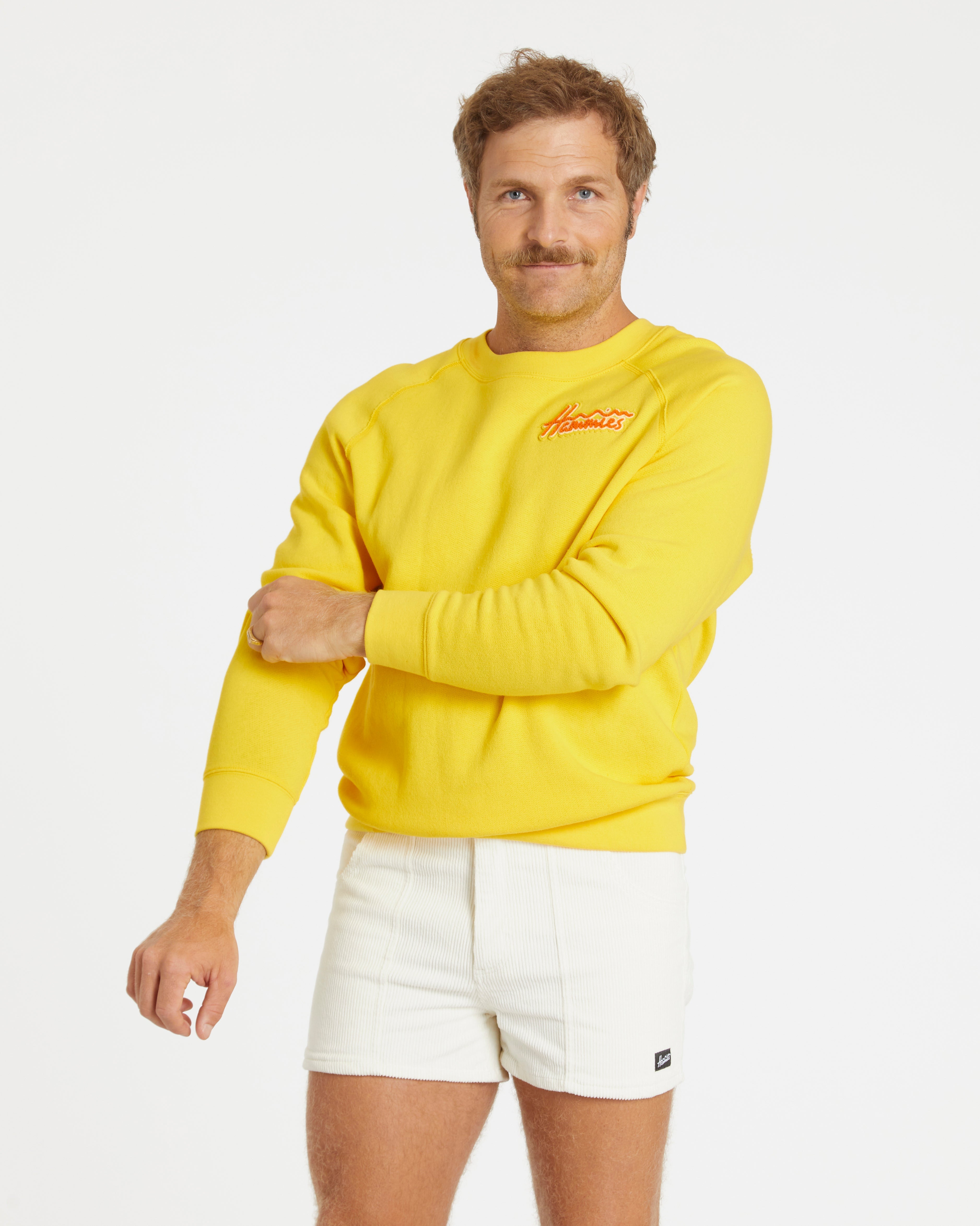 Hammies Men's Corduroy Short (White)