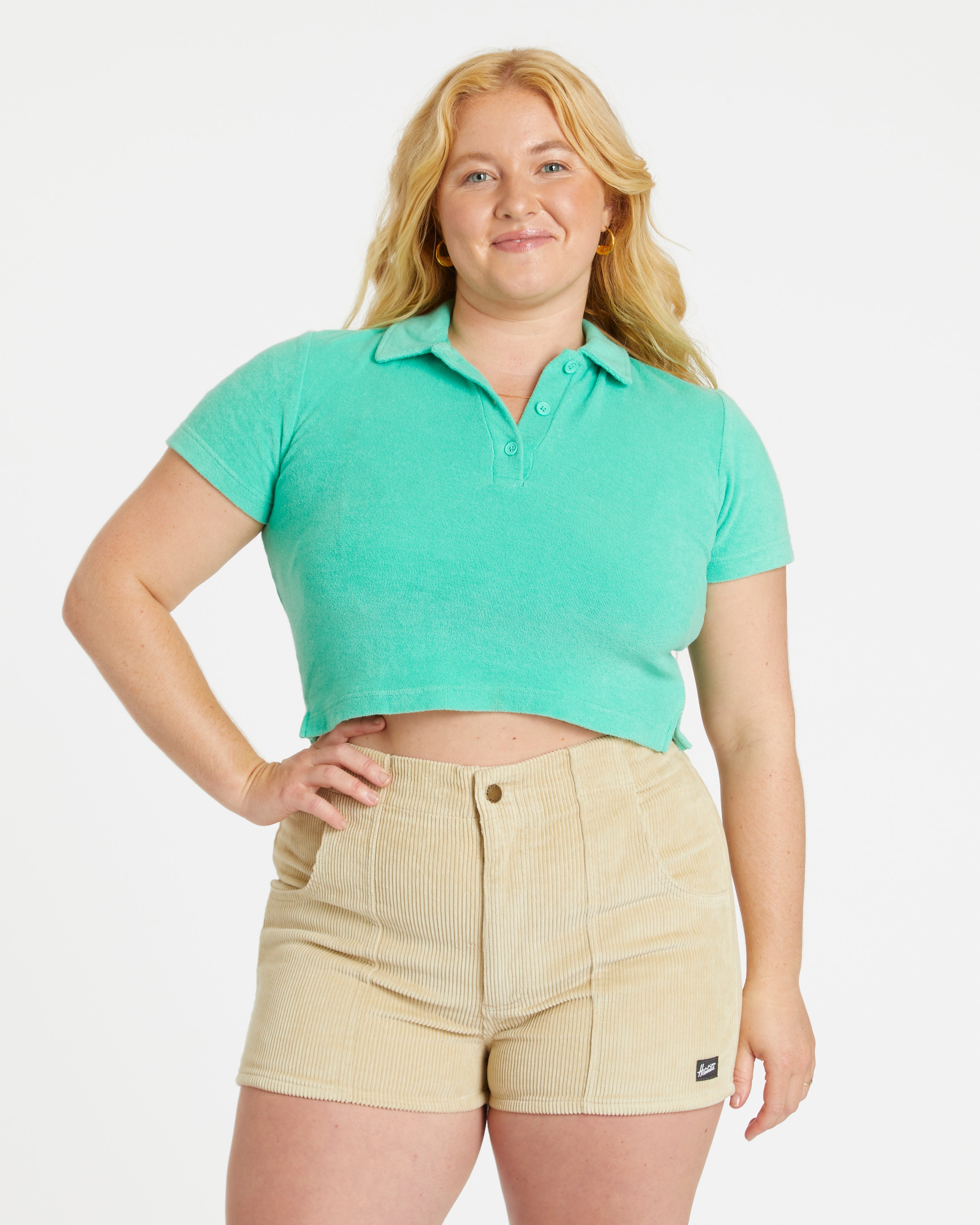 Hammies Women's Terry Polo (Mint)