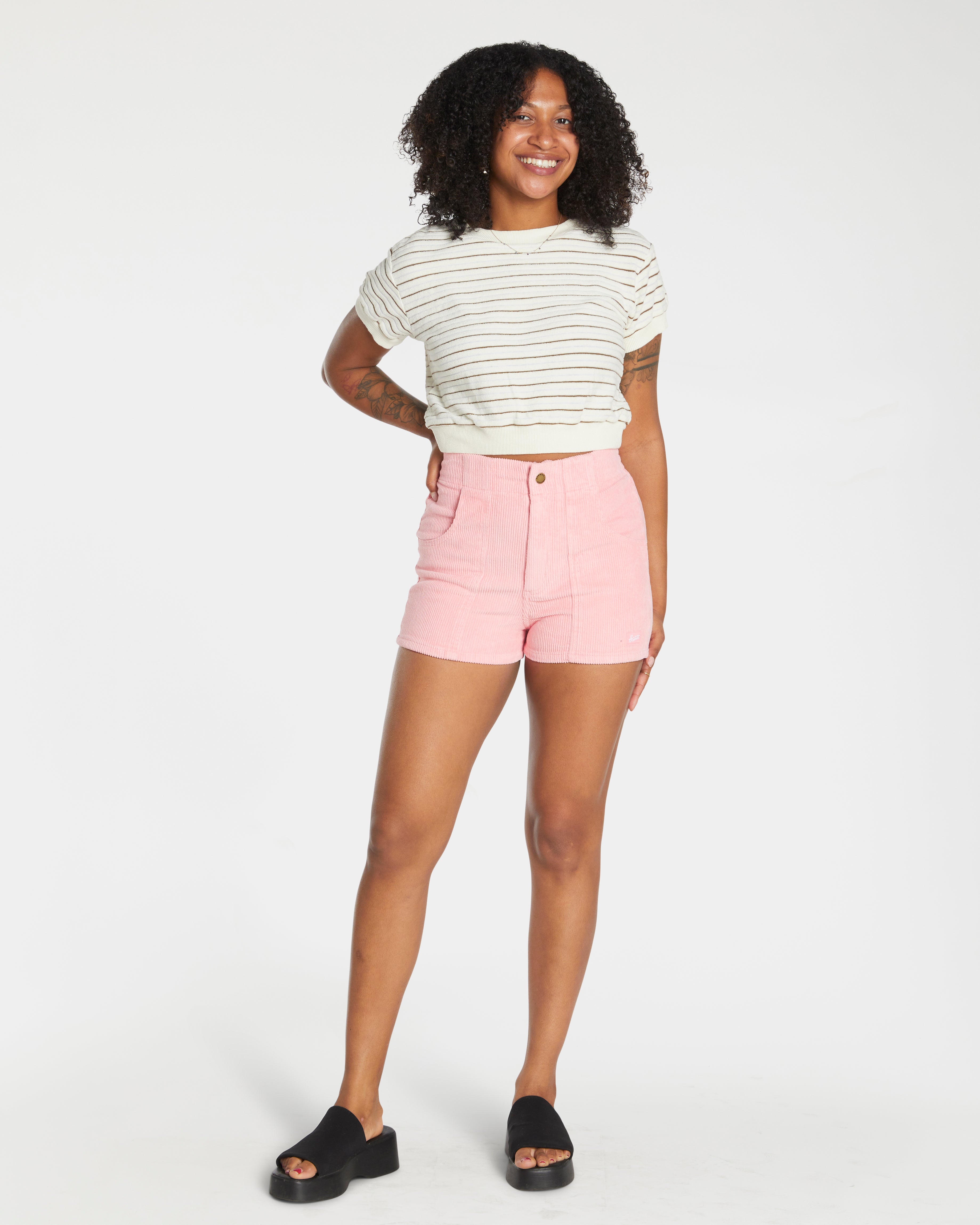 Hammies Women's Terry Tee (Cream/Brown)